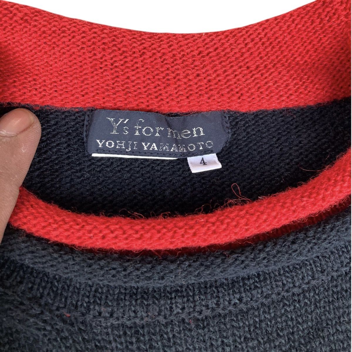 Yohji Yamamoto 90s Y's For Men Yohji Yamamoto Layered Cuff Knit Sweater Size US L / EU 52-54 / 3 - 7 Thumbnail