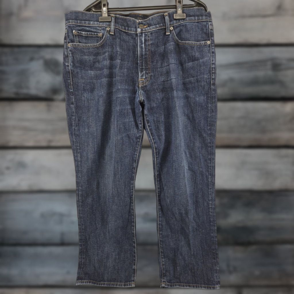 Lucky Brand Lucky Brand 361 Vintage Straight Jeans Men 38x30 Dark Wash Blue Denim 5-Pocket Regular Fit Cotton Denim Jeans Mens Boys Womens Size US 38 / EU 54 - 1 Thumbnail