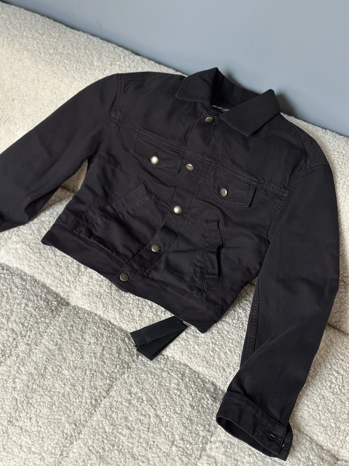 Ann Demeulemeester Ann Demeulemeester Micro Fit Denim Jacket Size XS / US 0-2 / IT 36-38 - 1 Thumbnail