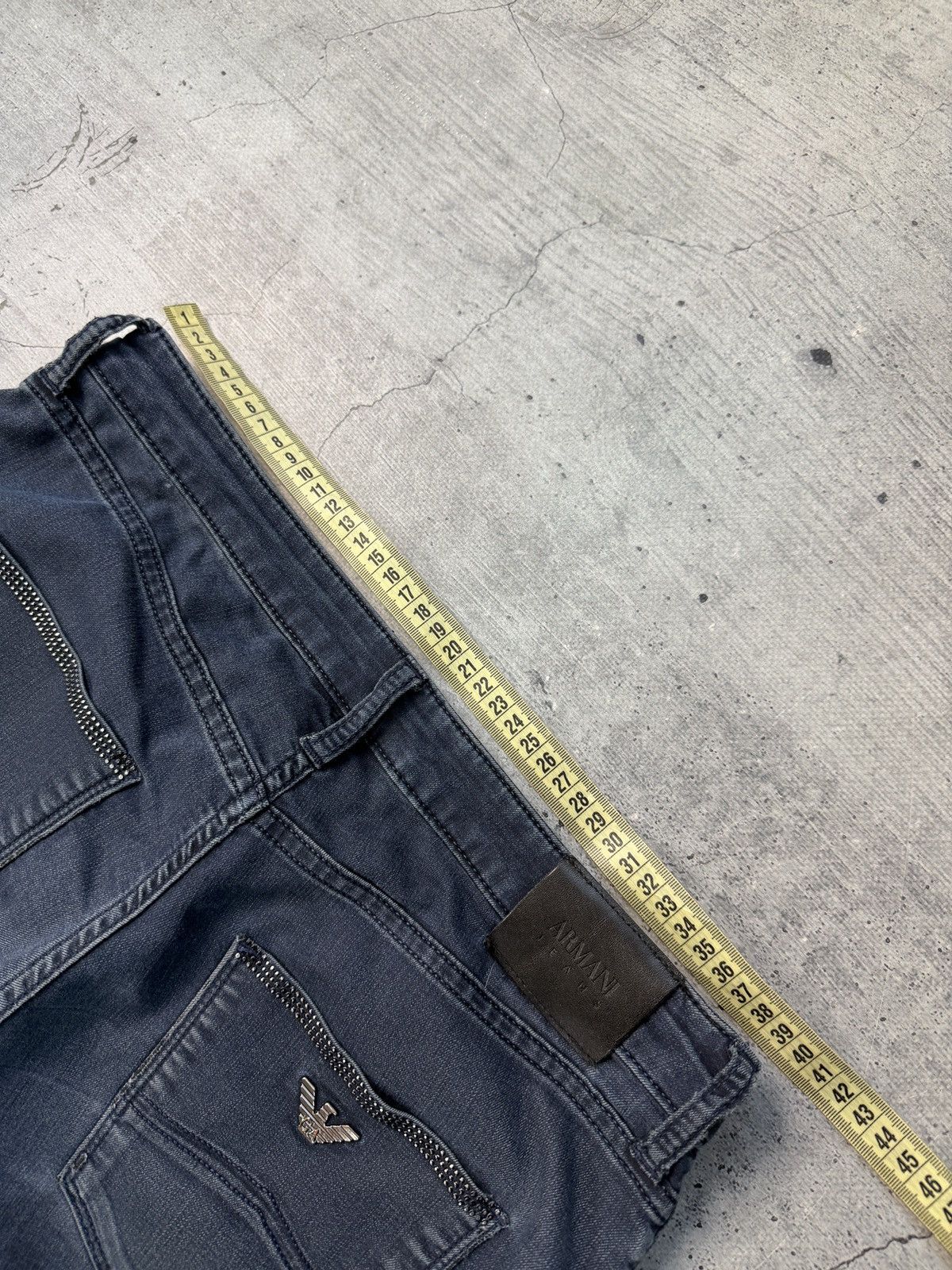 Armani Vintage Armani Jeans Black Denim Pants Size US 29 - 7 Thumbnail