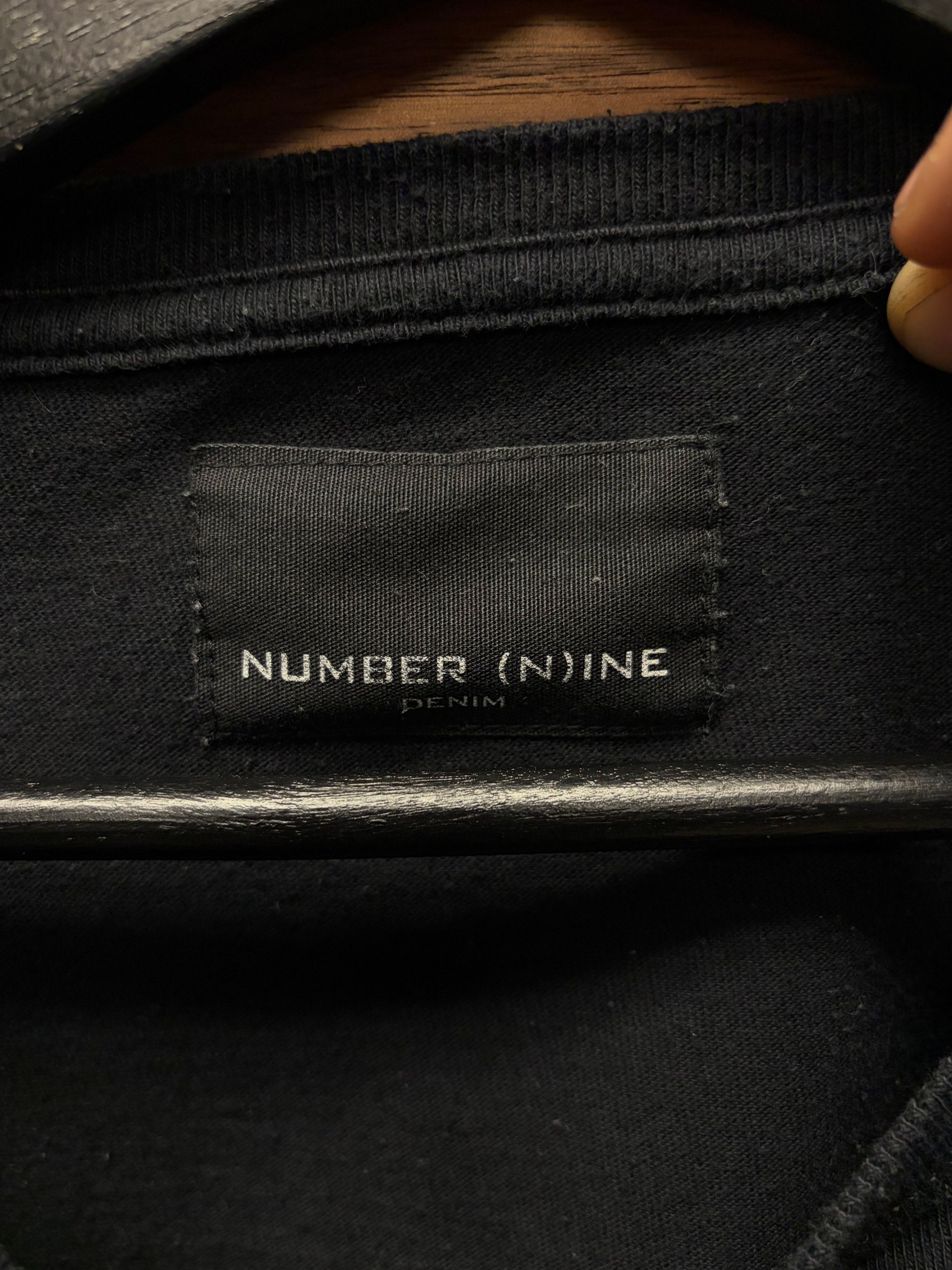 Number (N)ine Number (N)ine Script Logo Black T-Shirt Size US L / EU 52-54 / 3 - 3 Thumbnail