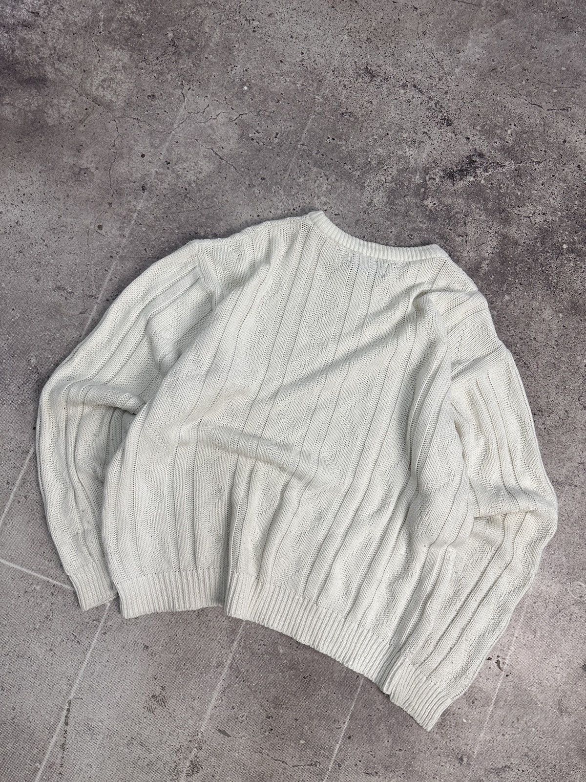 Christian Dior Monsieur × Vintage Vintage sweater Christian Dior knit stripped distressed fade Size US L / EU 52-54 / 3 - 16 Thumbnail