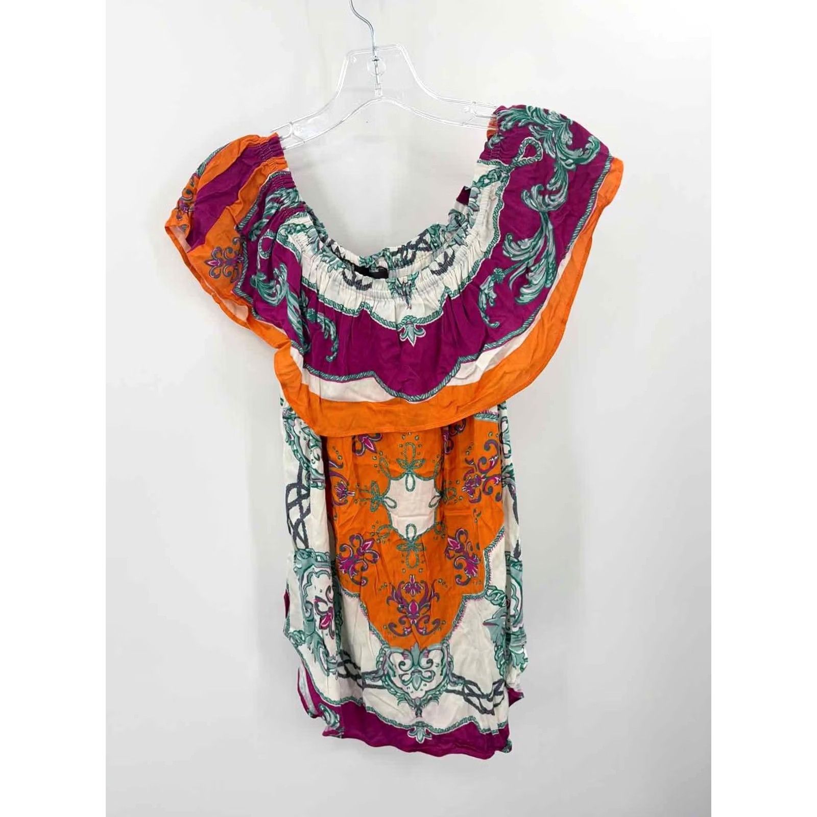 Vintage Hale Bob Blouse Orange Small Regular Womens Size S / US 4 / IT 40 - 2 Thumbnail
