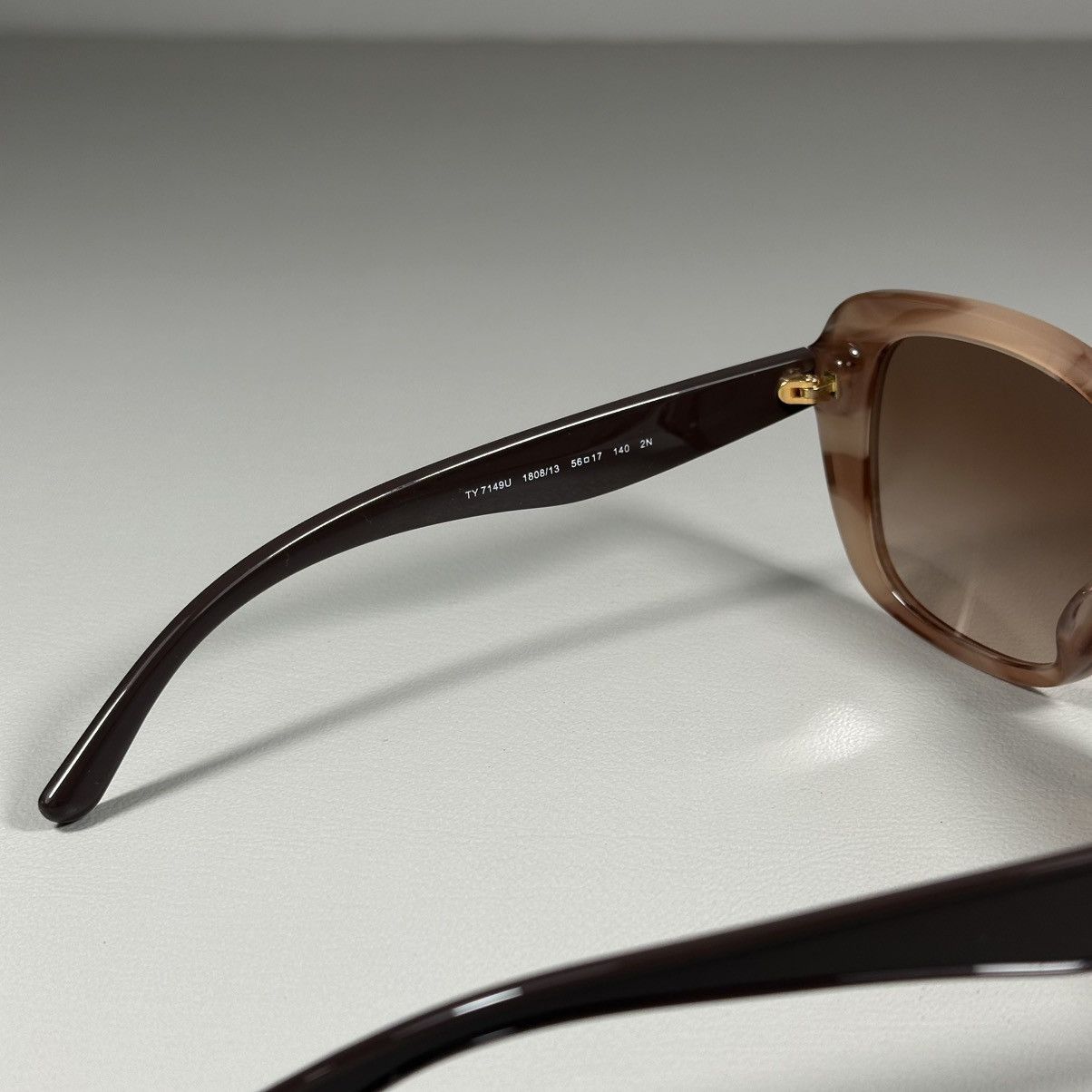 Tory Burch Tory Burch TY7149U Milky Brown Tortoise Butterfly Sunglasses Size ONE SIZE - 4 Thumbnail
