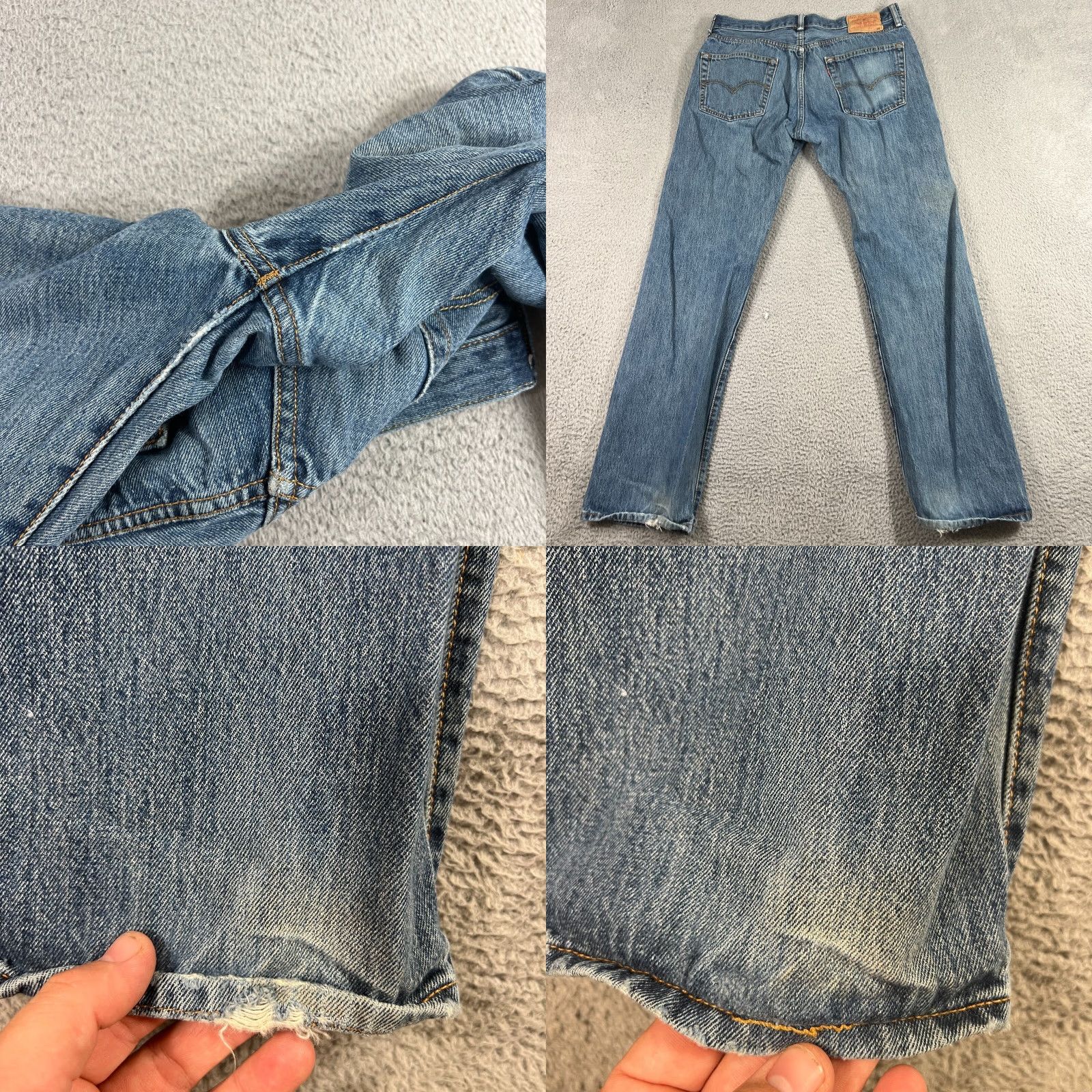 Levi's VINTAGE Levi's 501 Jeans Mens 34x34 Straight Fit Classic Denim Cotton Blue 90s Streetwear Size US 34 / EU 50 - 8 Thumbnail