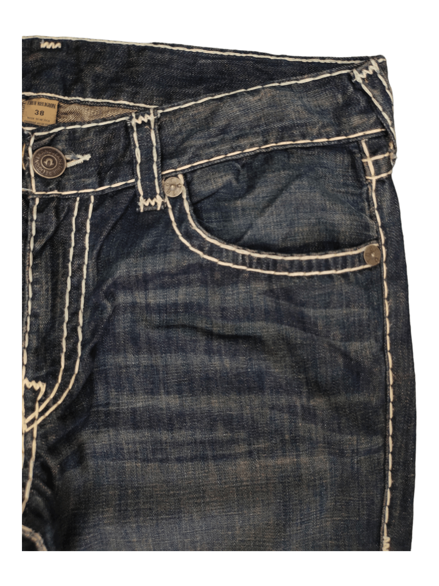 True Religion Vintage Y2k True Religion Big Stitch Denim Pants Streetwear Size US 38 / EU 54 - 11 Thumbnail