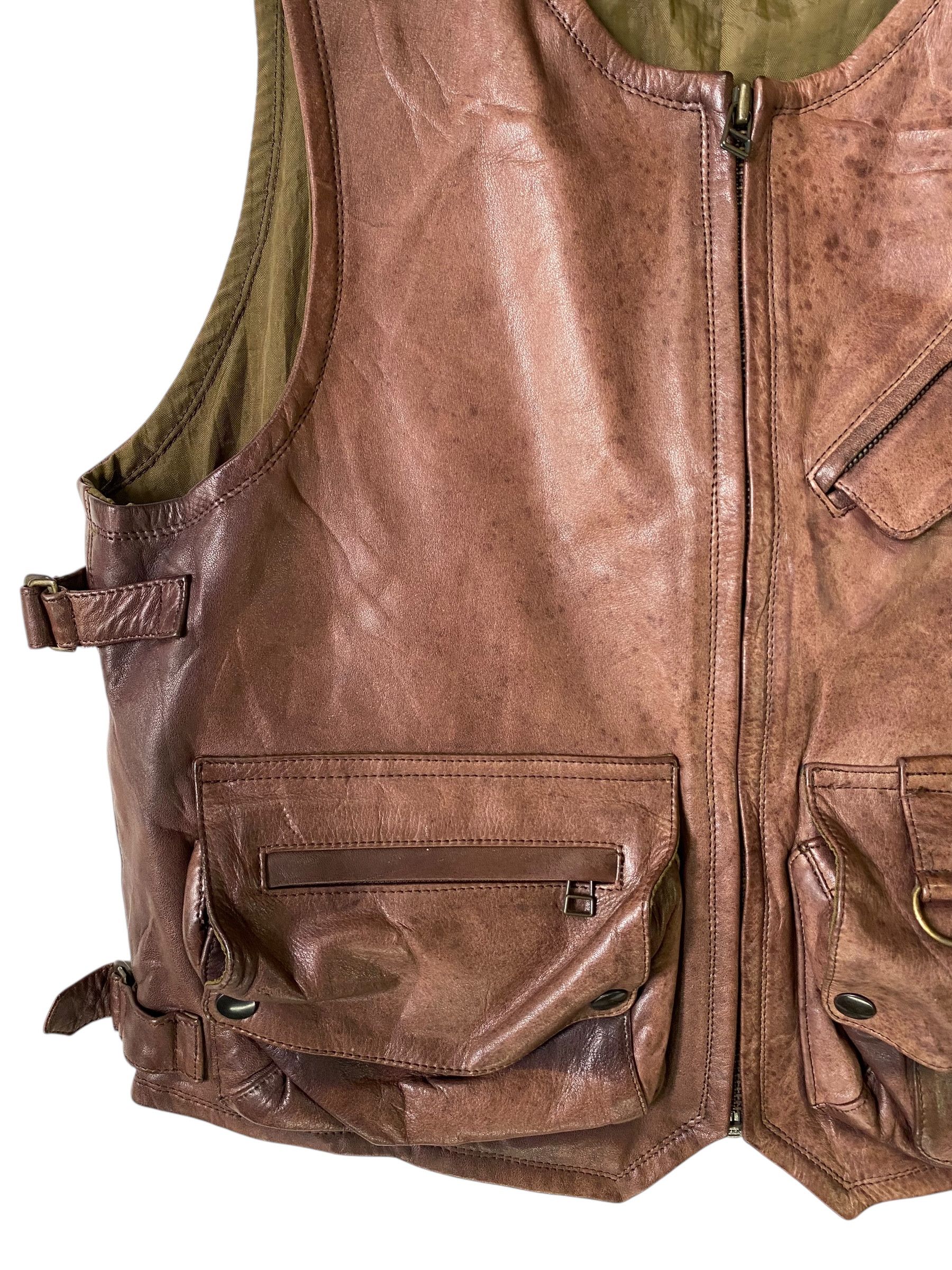 Genuine Leather 2000s Harold's Gear tactical horsehide leather vest Size US S / EU 44-46 / 1 - 5 Thumbnail