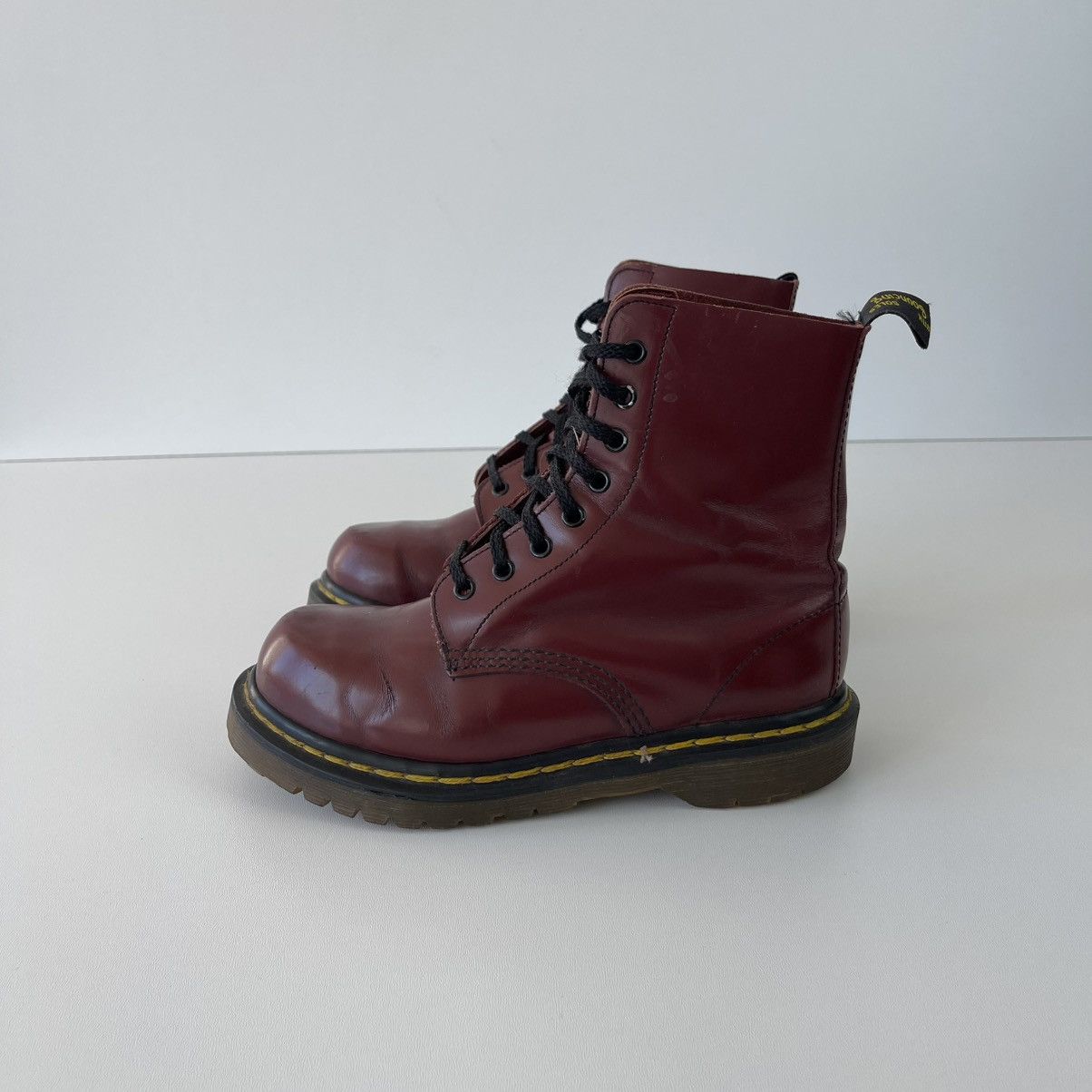 Dr. Martens Dr.Martens 1460 80’s Vintage Boots Cherry Red Made England Size US 6.5 / IT 36.5 - 2 Thumbnail
