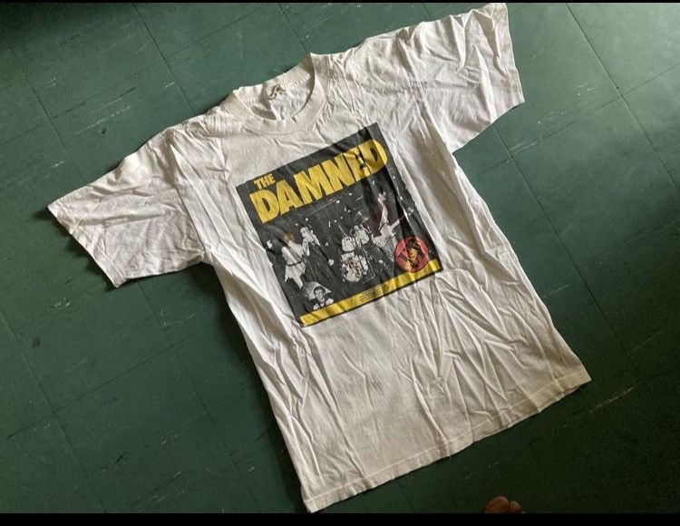 Band Tees × Designer × Vintage Rare Vintage Mosquito Head T Shirt The Damned 90s Size US XL / EU 56 / 4 - 1 Thumbnail
