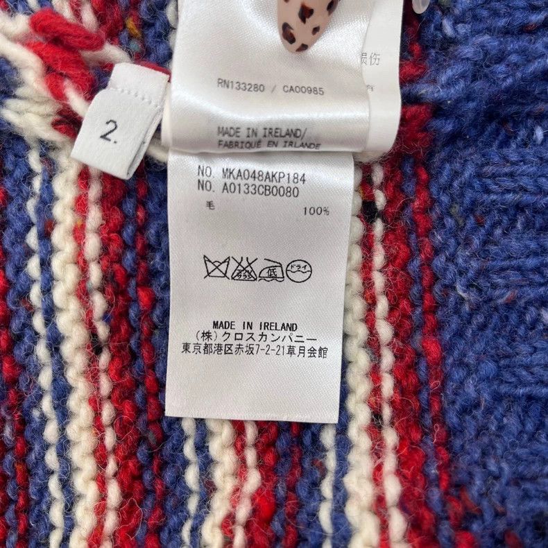 Thom Browne Thom Browne Size 2Blue Red Stripe Classic Logo Wool Long Sl Size US M / EU 48-50 / 2 - 6 Thumbnail