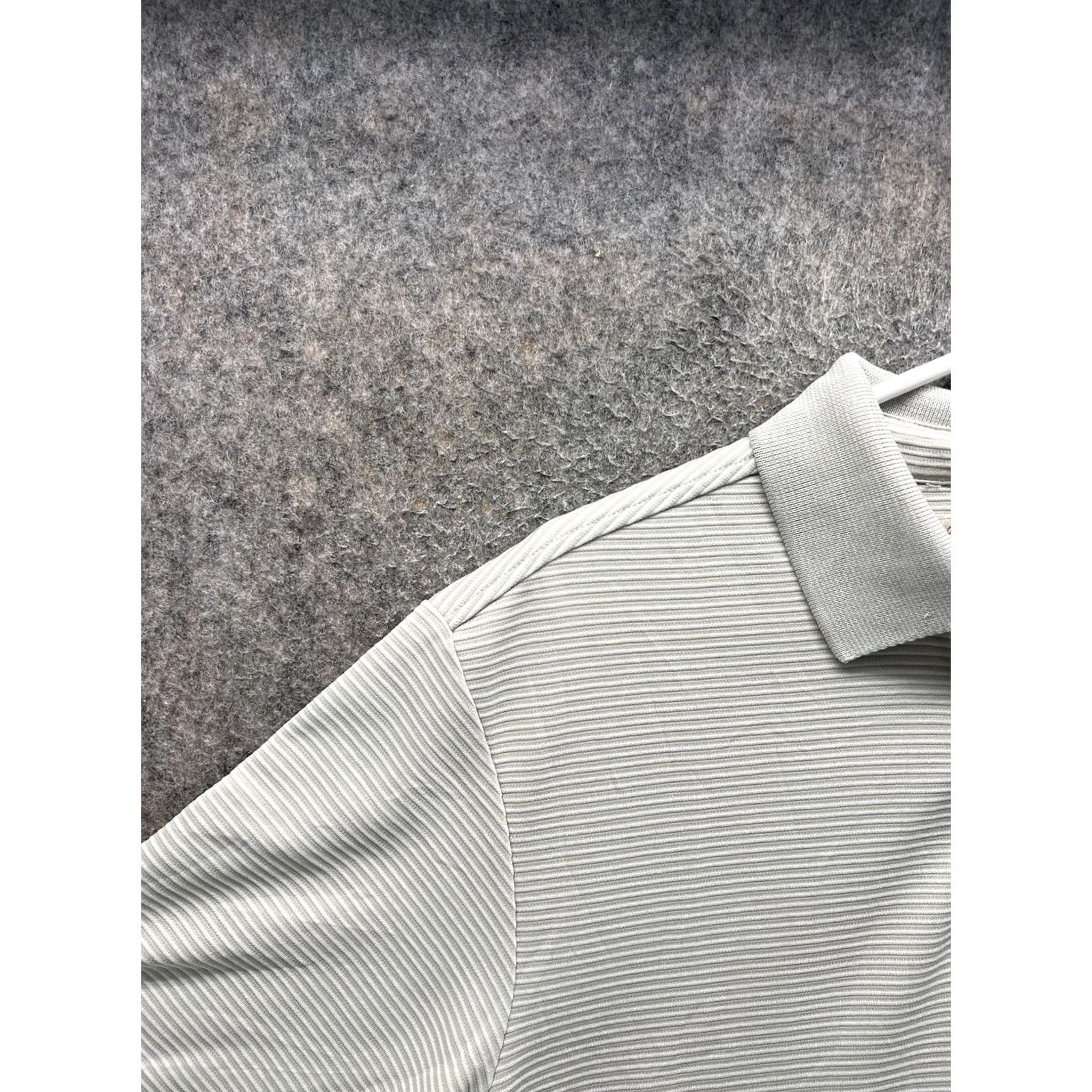 Tommy Bahama Tommy Bahama Polo Shirt Mens S Gray Stripe Modal Casual Knit Short Sleeve Shirt Size US S / EU 44-46 / 1 - 7 Thumbnail