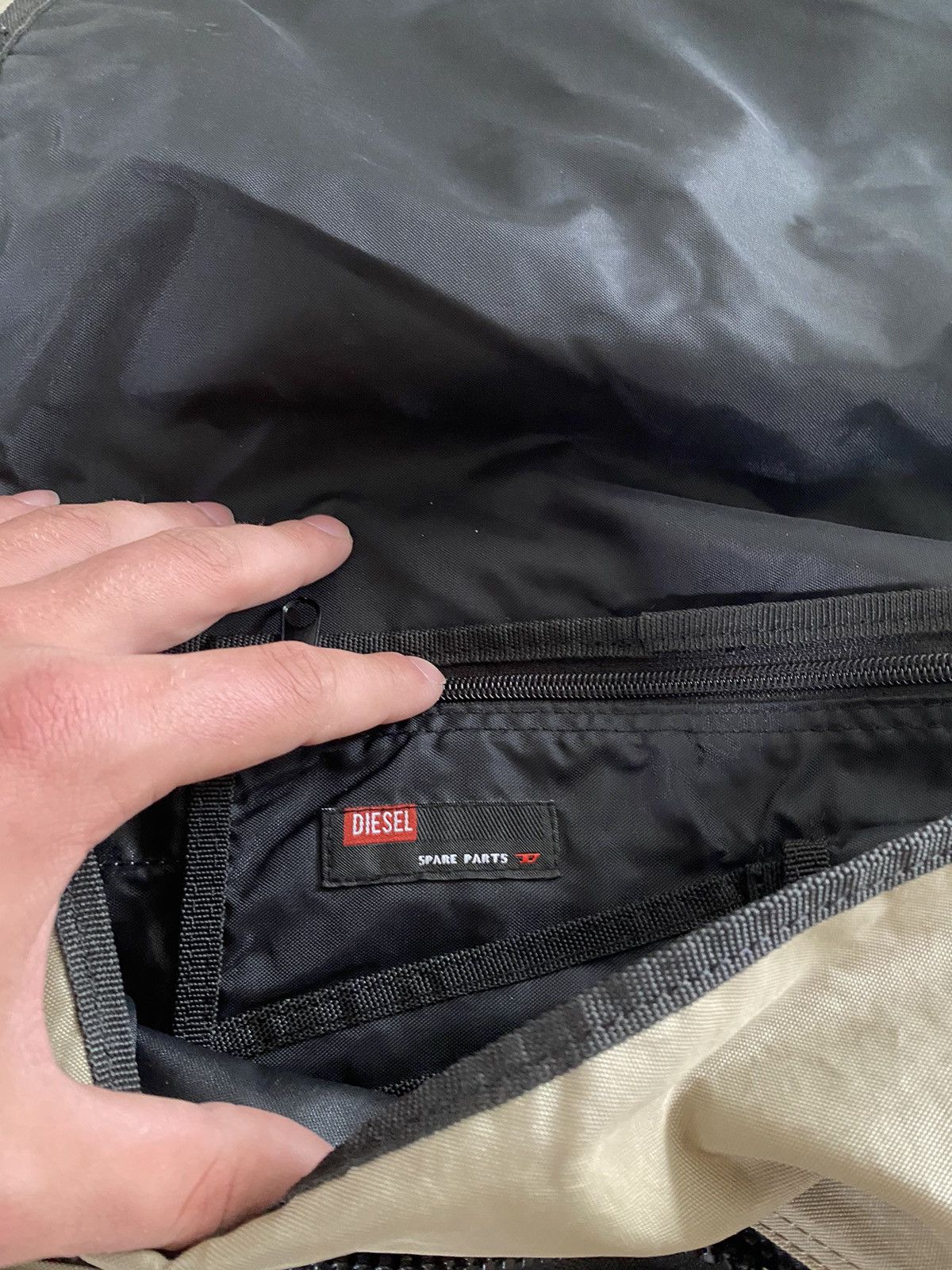 Diesel Vintage Rare 90s Diesel Big Logo Bag Japanese Nylon Y2K Size ONE SIZE - 7 Thumbnail