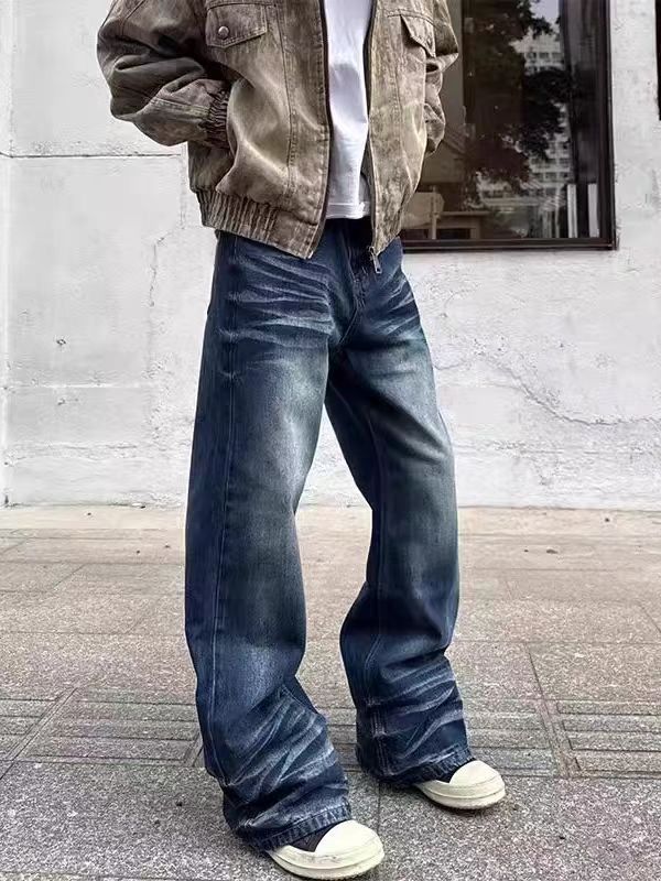 Designer × Jean × Vintage High Street Vintage Micro Flare Straight Leg Jeans Size US 34 / EU 50 - 1 Thumbnail