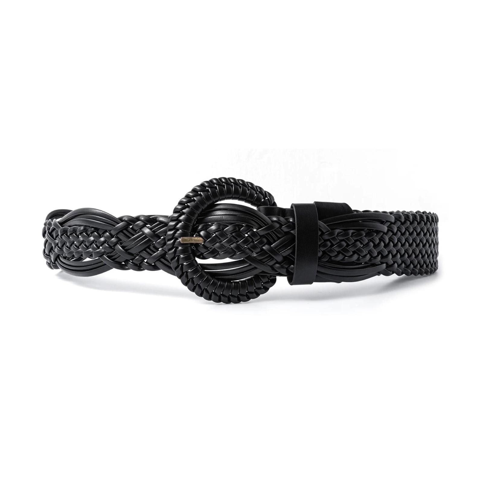 Japanese Brand Y2K Black Buckle Modern Belt OS Size ONE SIZE - 6 Thumbnail