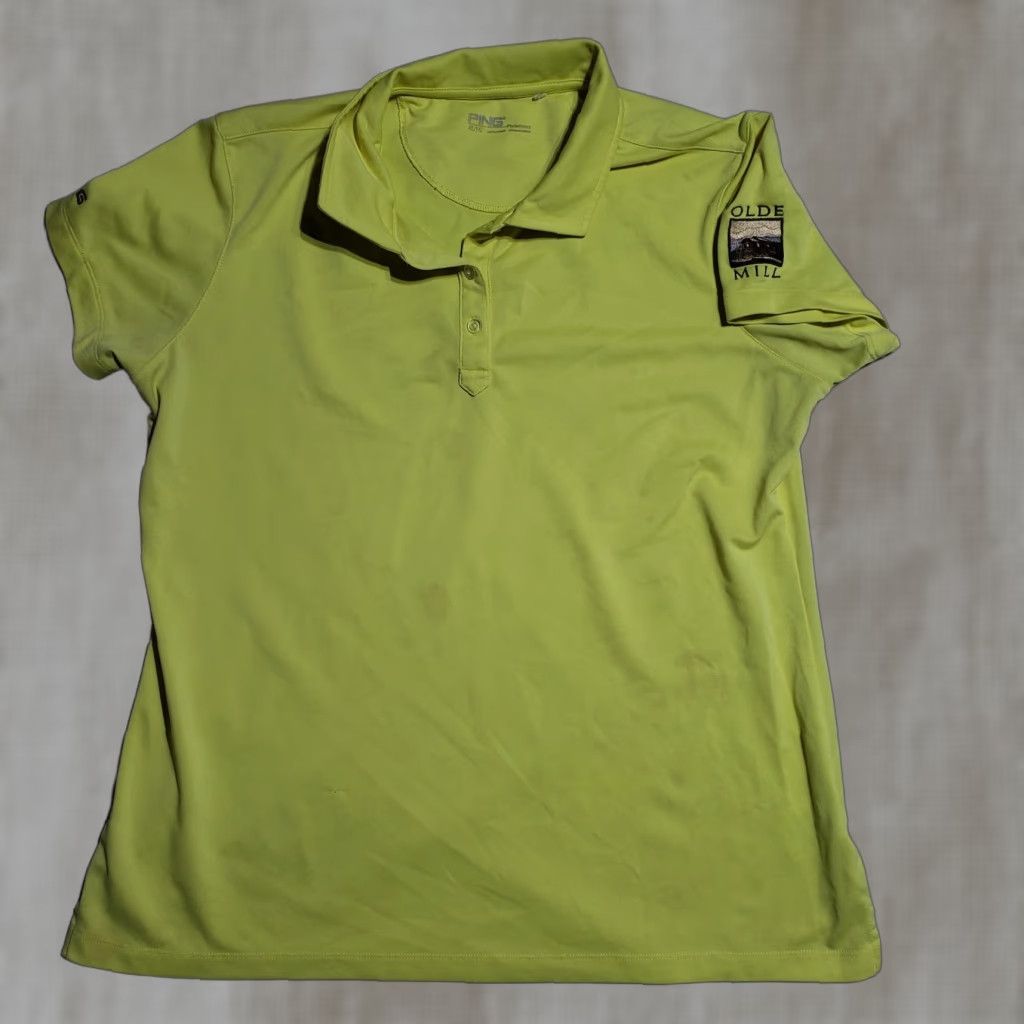 Vintage Ping Olde Mill Golf Shirt Green Short Sleeve Polo Shirt Adult Women's XL Size XL / US 12-14 / IT 48-50 - 1 Thumbnail