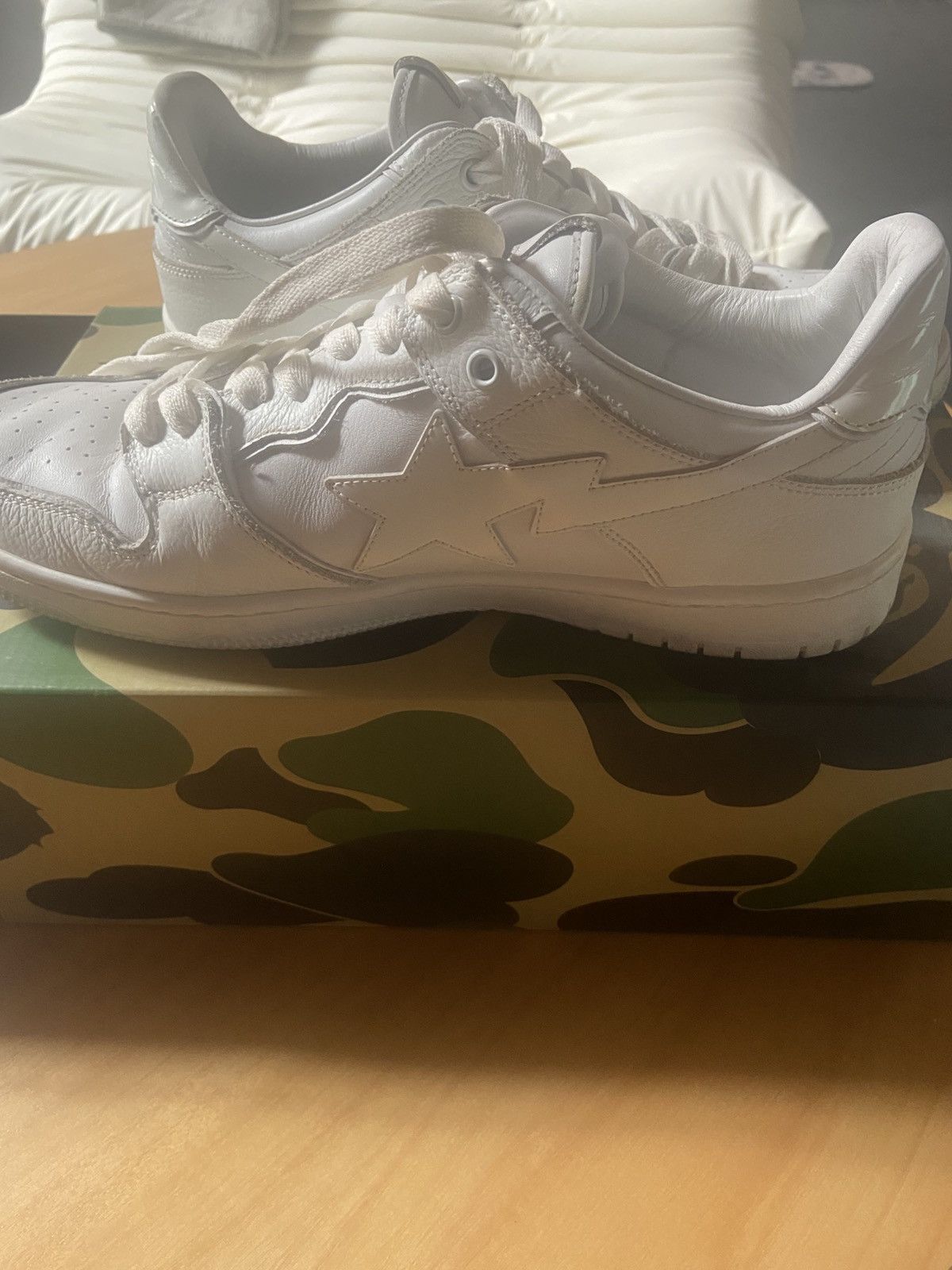 Bape Bape sk8sta triple white Size US 10 / EU 43 - 3 Thumbnail