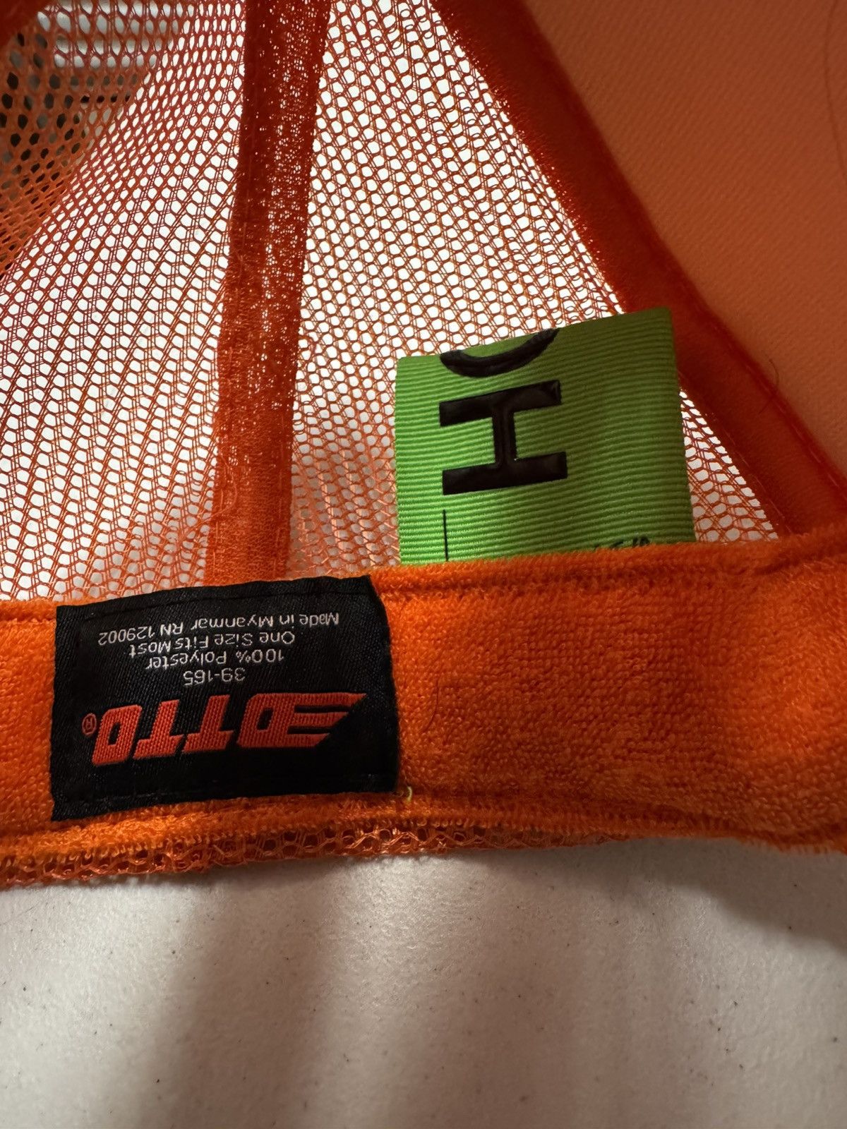 Virgil Abloh Virgil Abloh Orange FOS Trucker Hat Size ONE SIZE - 3 Thumbnail
