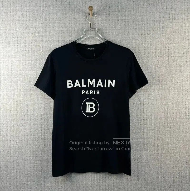 Balmain Balmain Black Cotton Graphic T-Shirt . Size US L / EU 52-54 / 3 - 1 Thumbnail