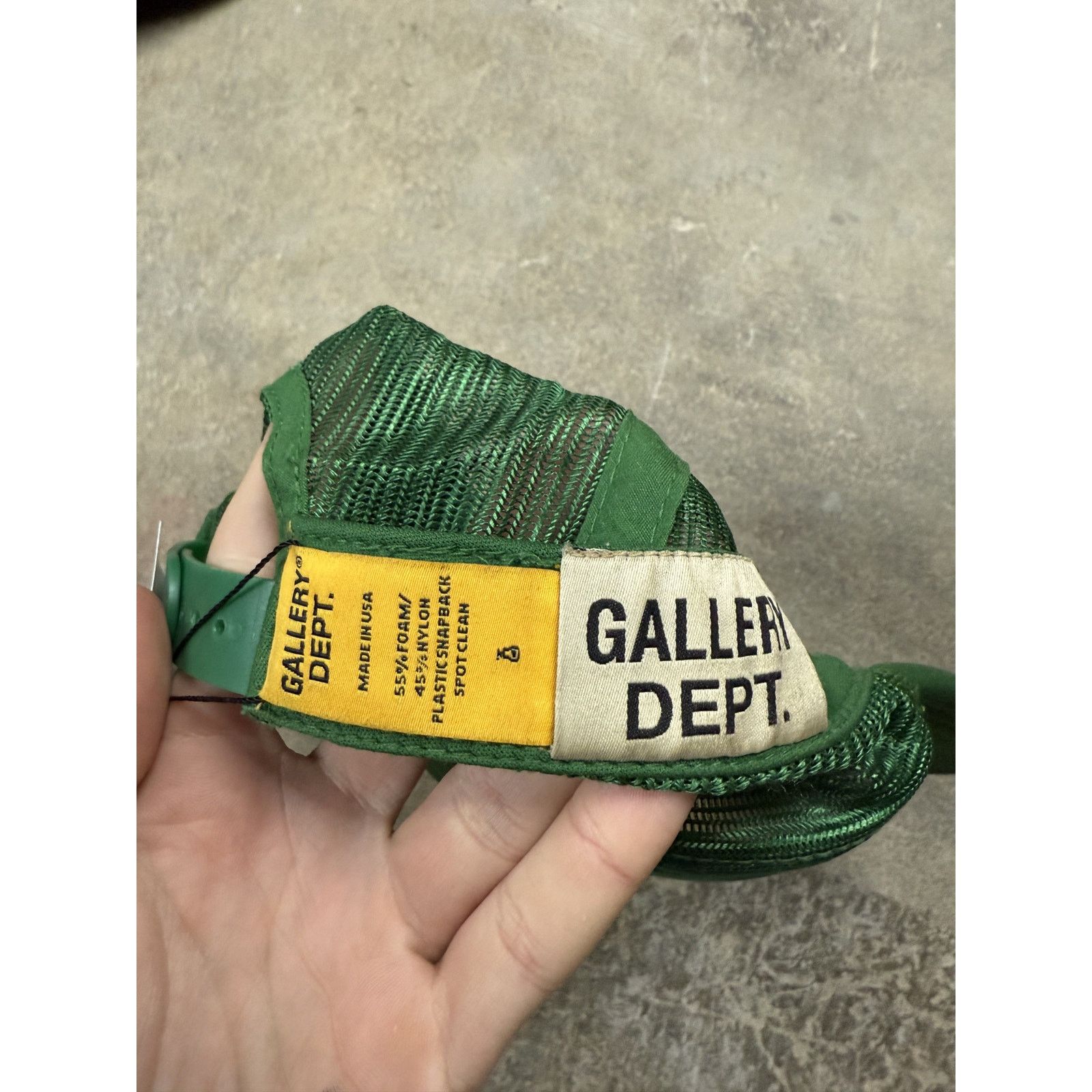 Gallery Dept. Gallery Dept Trucker Green Yellow Used OS Size ONE SIZE - 2 Thumbnail