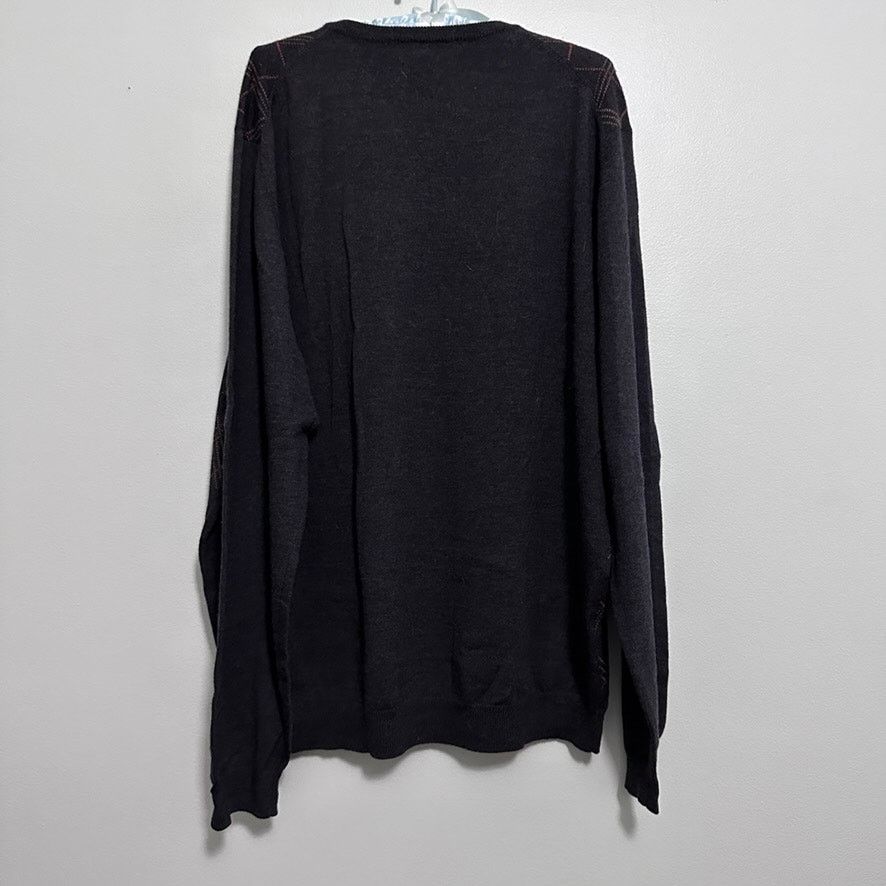 Brooks Brothers Brooks Brothers brown argyle vneck wool sweater Size US XL / EU 56 / 4 - 3 Thumbnail