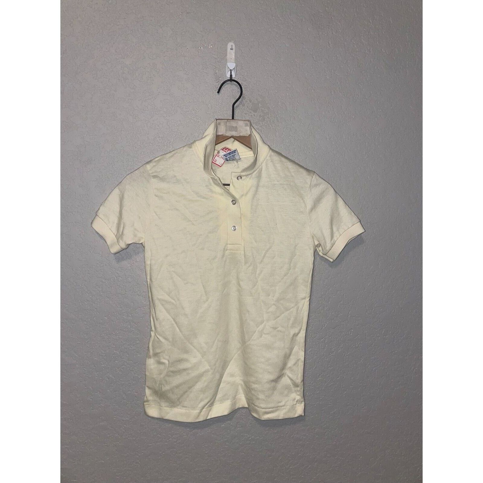 Hanes 1970s Vintage Women's Hanes For Women Polo Blank Shirt 70s Size S / US 4 / IT 40 - 1 Thumbnail