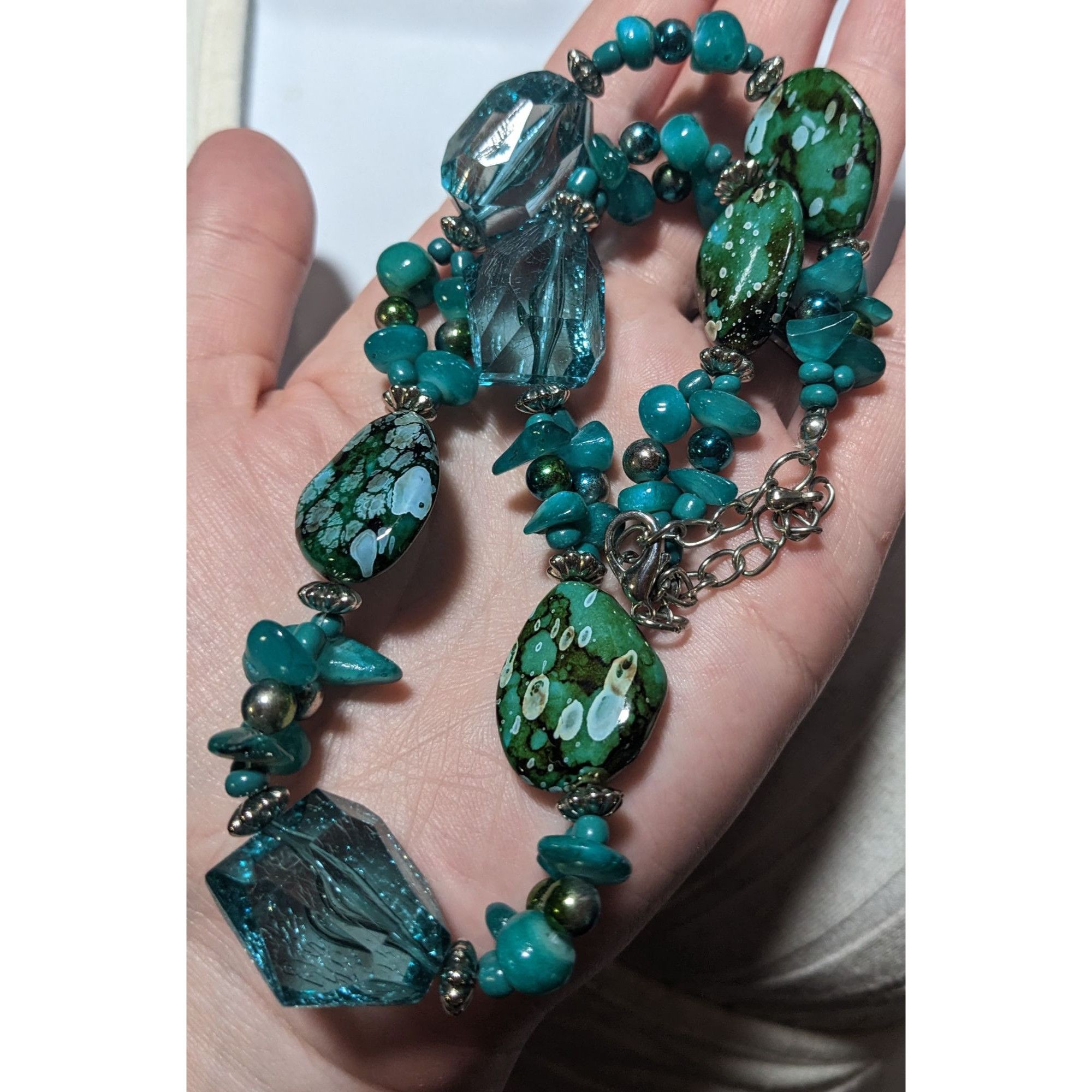 Other Chunky Turquoise Abstract Beaded Necklace Size ONE SIZE - 8 Thumbnail
