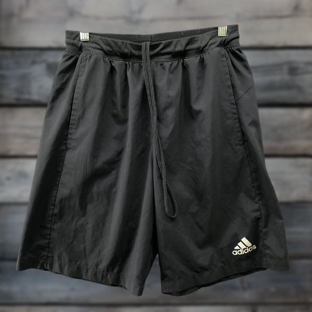 Adidas Adidas Active Shorts Mens M Black Training 9.5'' Inseam Gym Running Size US 31 - 1 Thumbnail
