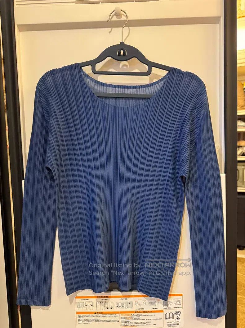 Issey Miyake Issey Miyake Crew Neck Long Sleeve Top Size L / US 10 / IT 46 - 1 Thumbnail