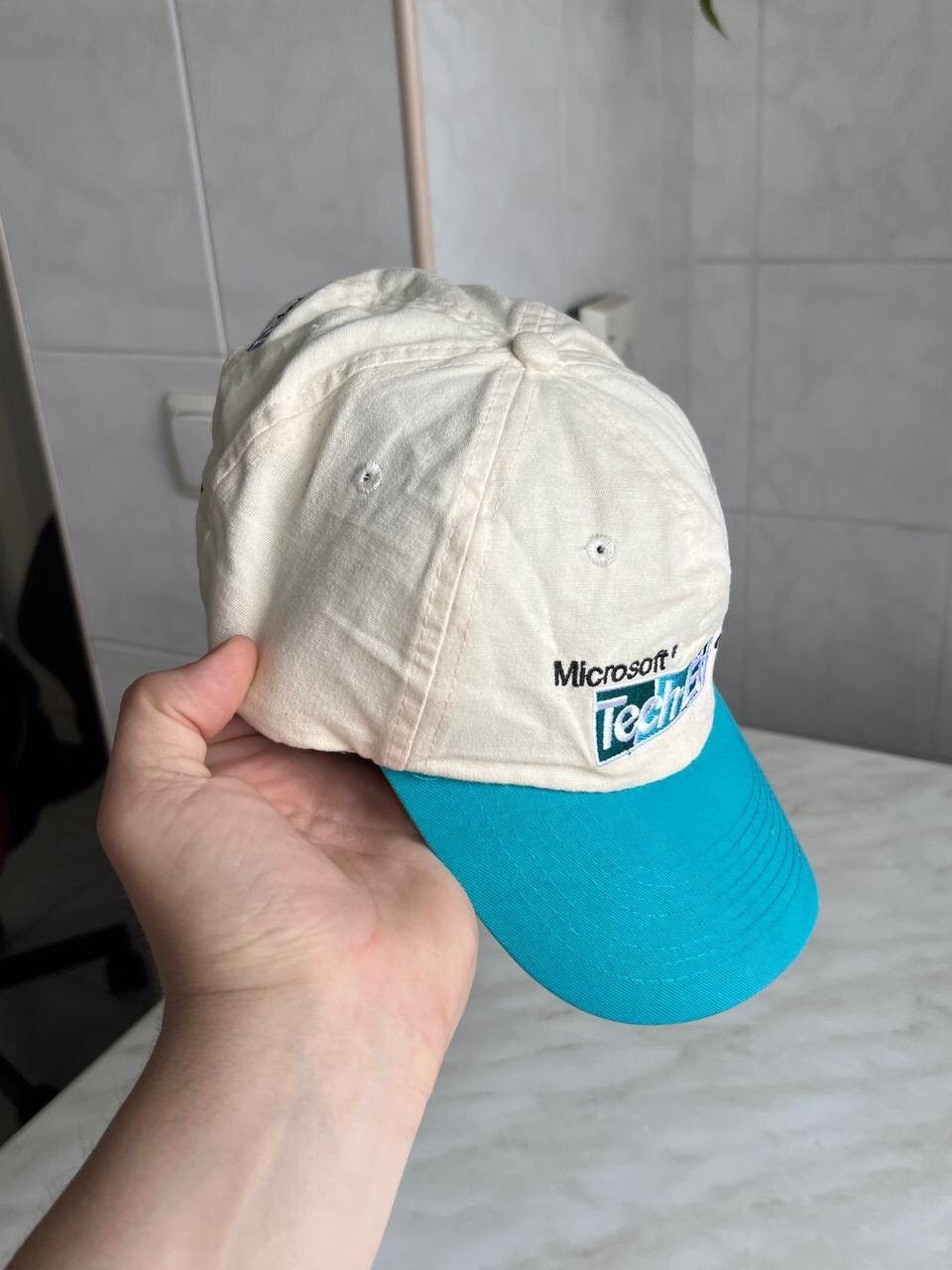 Microsoft × Vintage Microsoft Tech Ed 2002 Net IQ Vintage Spell Out Hat Cap 00's Size ONE SIZE - 3 Thumbnail