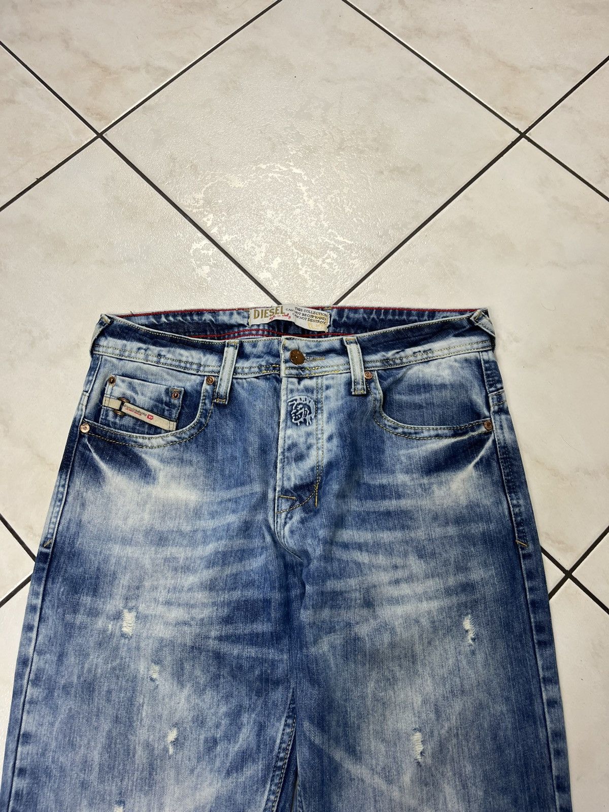Diesel × Vintage Vintage Diesel safado distressed denim y2k washed jeans pant Size US 34 / EU 50 - 3 Thumbnail