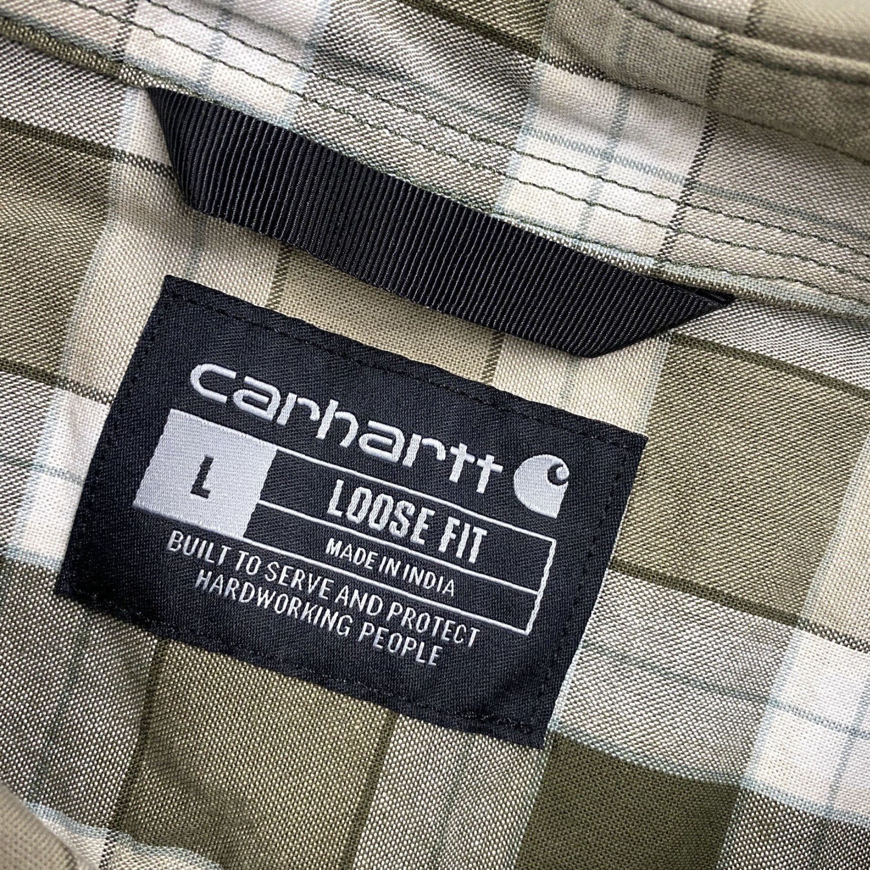 Carhartt VINTAGE Carhartt Shirt Jacket Mens L Beige Plaid Long Sleeve Loose Fit 3-in-1 Shirt Jacket Mens L Beige Plaid Vintage Carhartt Shirt Jacket BLAH Size US L / EU 52-54 / 3 - 4 Thumbnail