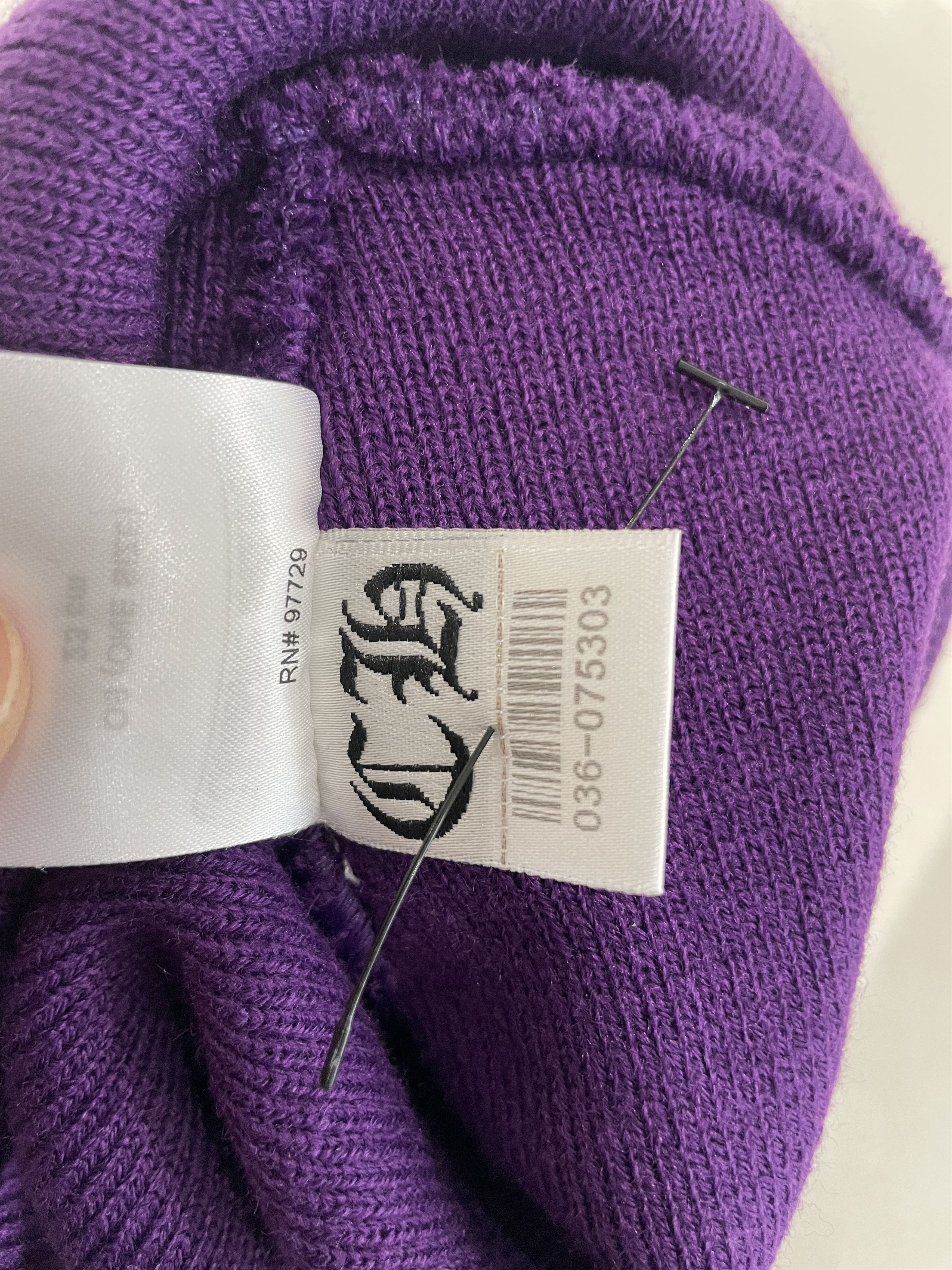 Chrome Hearts Chrome Hearts Embroidered Purple Beanie Size ONE SIZE - 8 Thumbnail