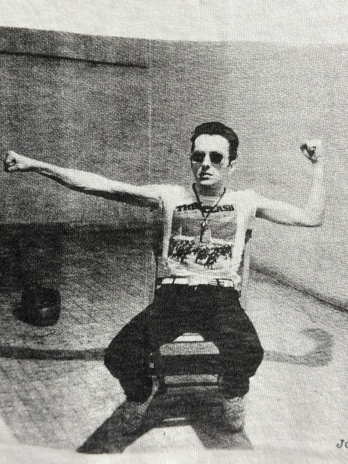 Band Tees Vintage Schott X Joe Strummer, The Clash Faded Tee Size US M / EU 48-50 / 2 - 2 Thumbnail