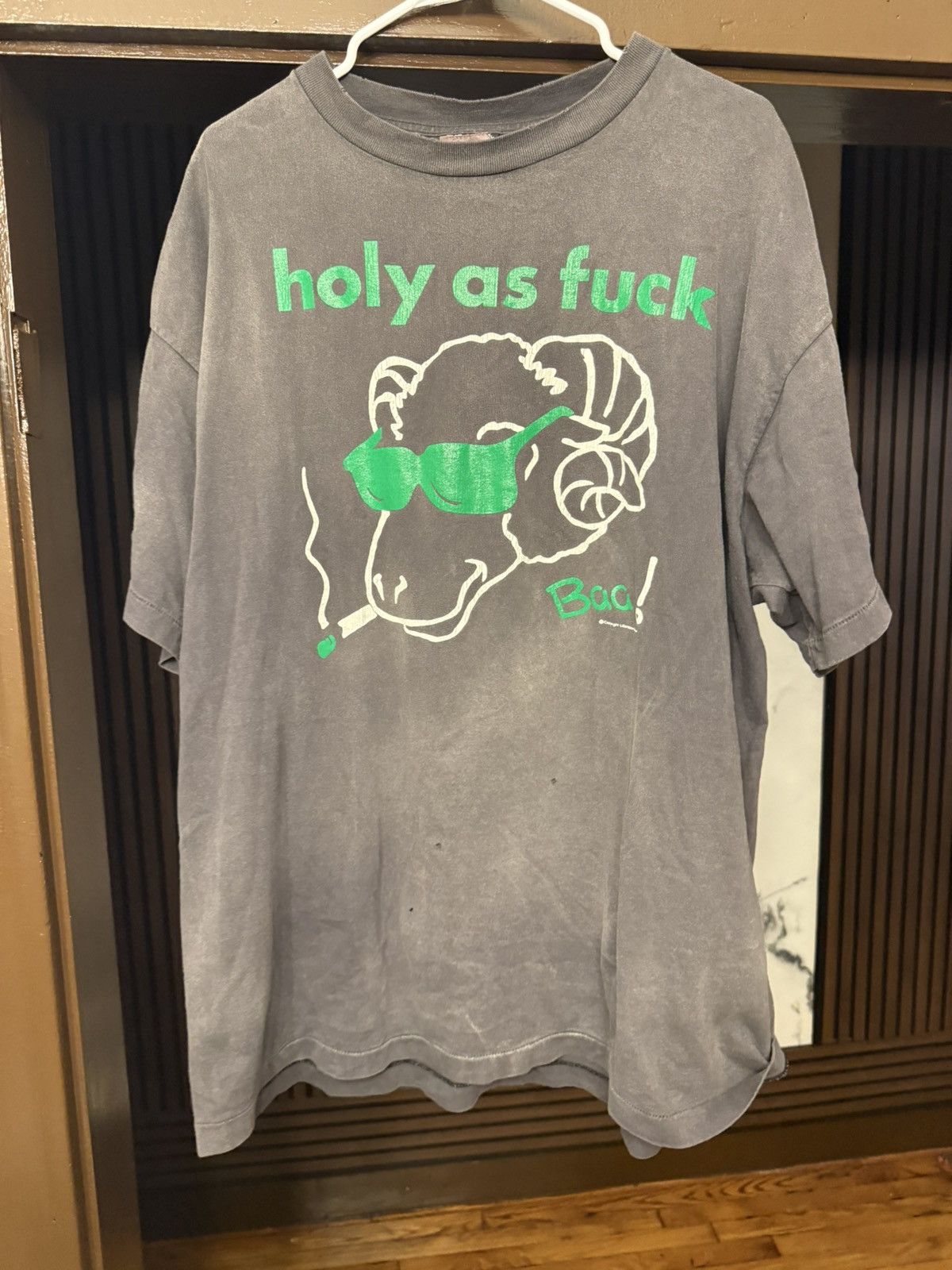 セントマイケル HOLY AS FUCK Tシャツ SAINTMICHAEL Saint Michael Saint Michael Holy As Fuck Goat Tee | Grailed