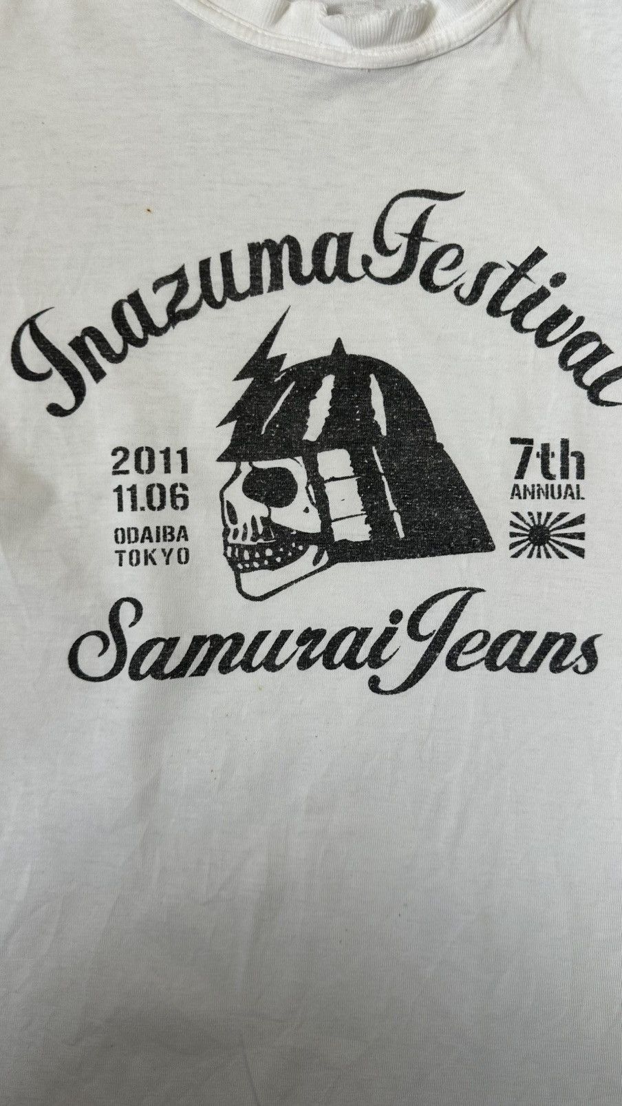 Samurai Jeans VINTAGE SAMURAI JAPAN INAZUMA FESTIVAL TEE Size US M / EU 48-50 / 2 - 2 Thumbnail