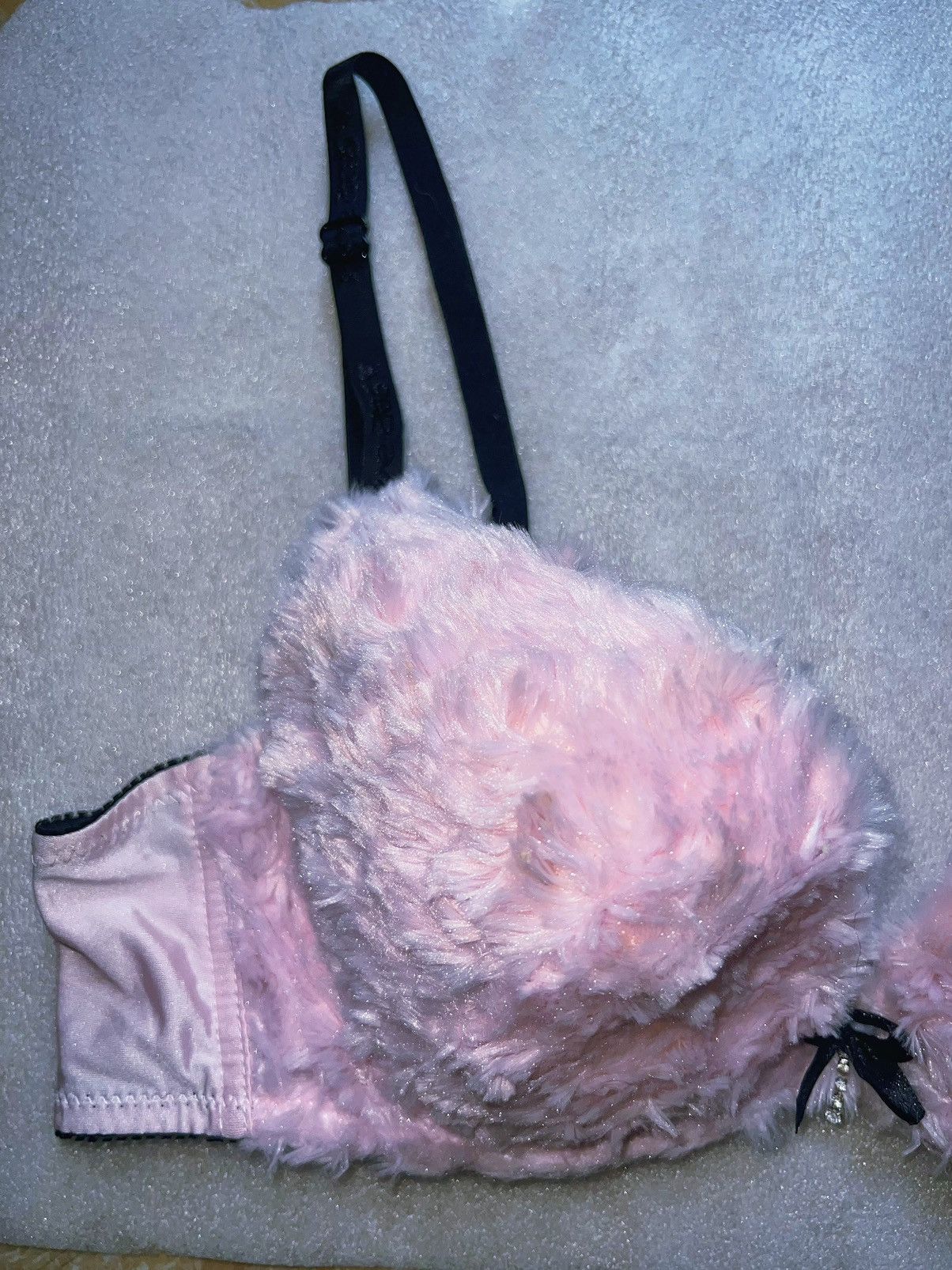 Japanese Brand Vintage cotton candy fur bra 💗🎀 Size ONE SIZE - 5 Thumbnail