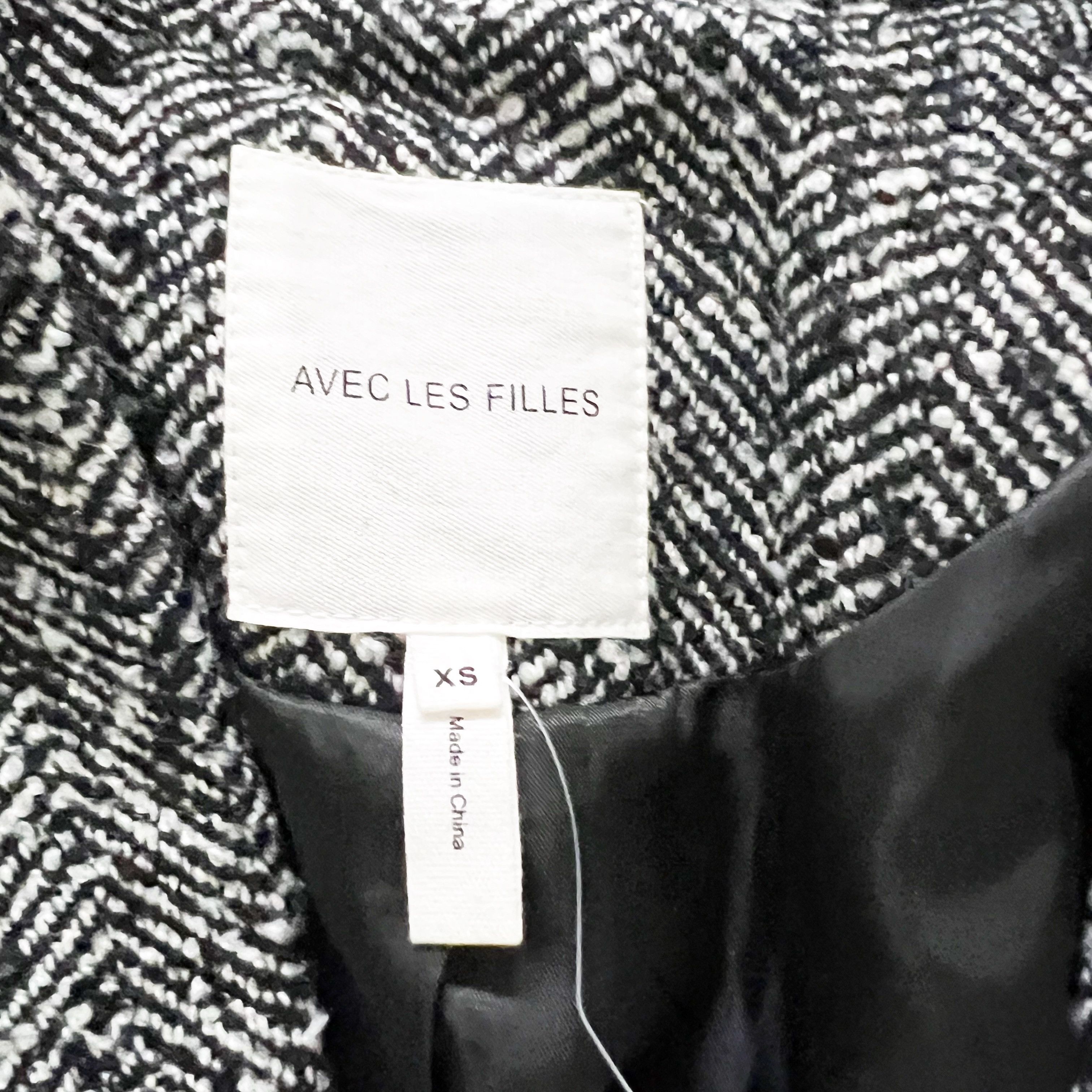 AVEC LES FILLES NEW Avec Les Filles Black White Woven Size XS / US 0-2 / IT 36-38 - 2 Thumbnail