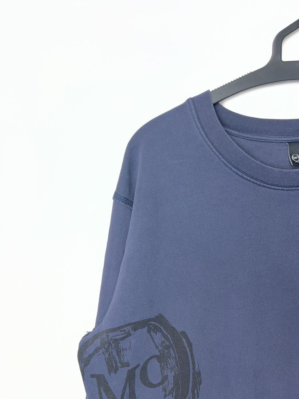 Alexander McQueen Alexander McQueen MCQ Dark Blue Crewneck Logo Sweatshirt Size US XL / EU 56 / 4 - 4 Thumbnail