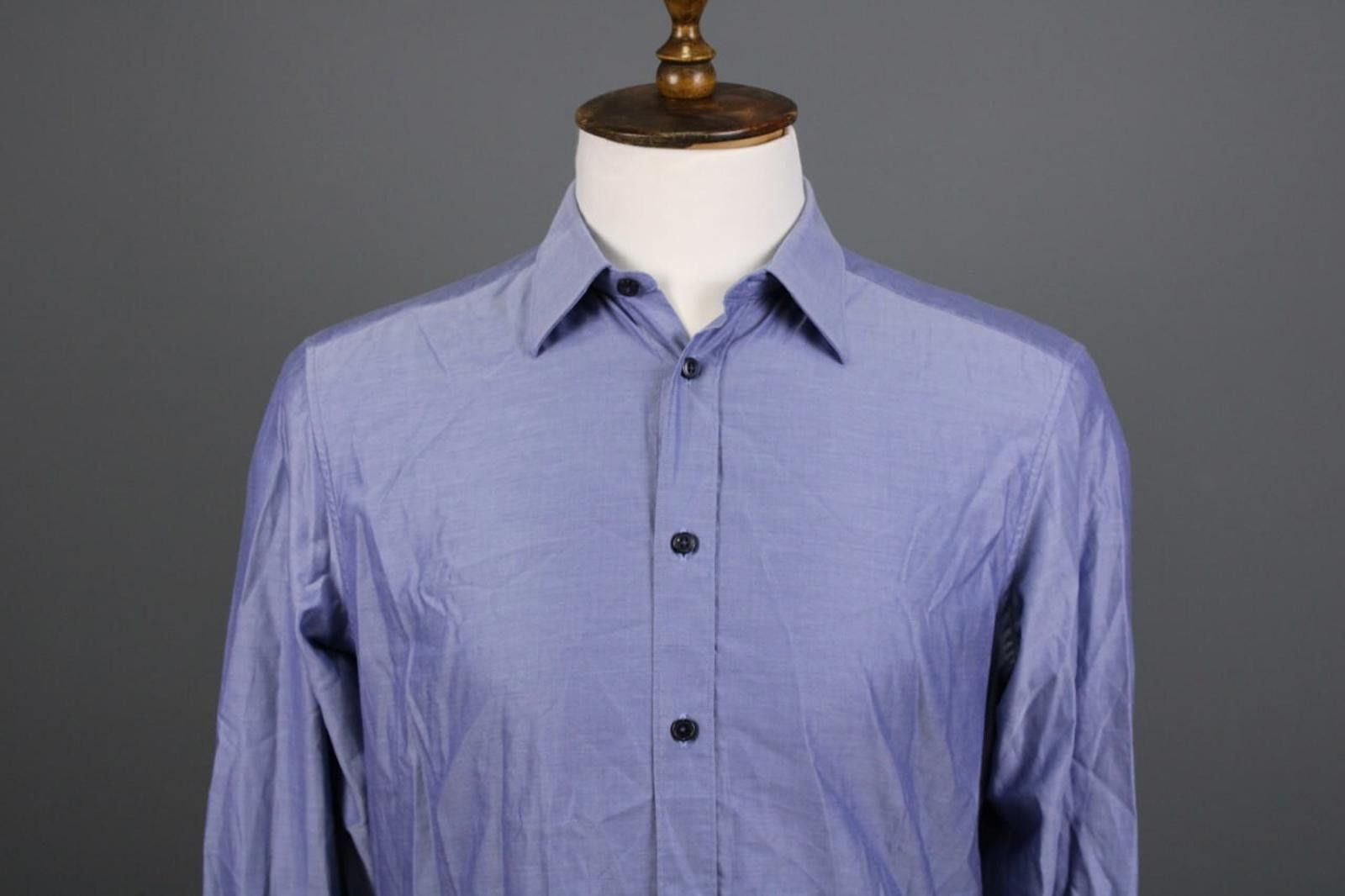 Z Zegna Z Zegna Blue City Button Down Shirt Size 39 / 15 1/2 Size US M / EU 48-50 / 2 - 2 Thumbnail