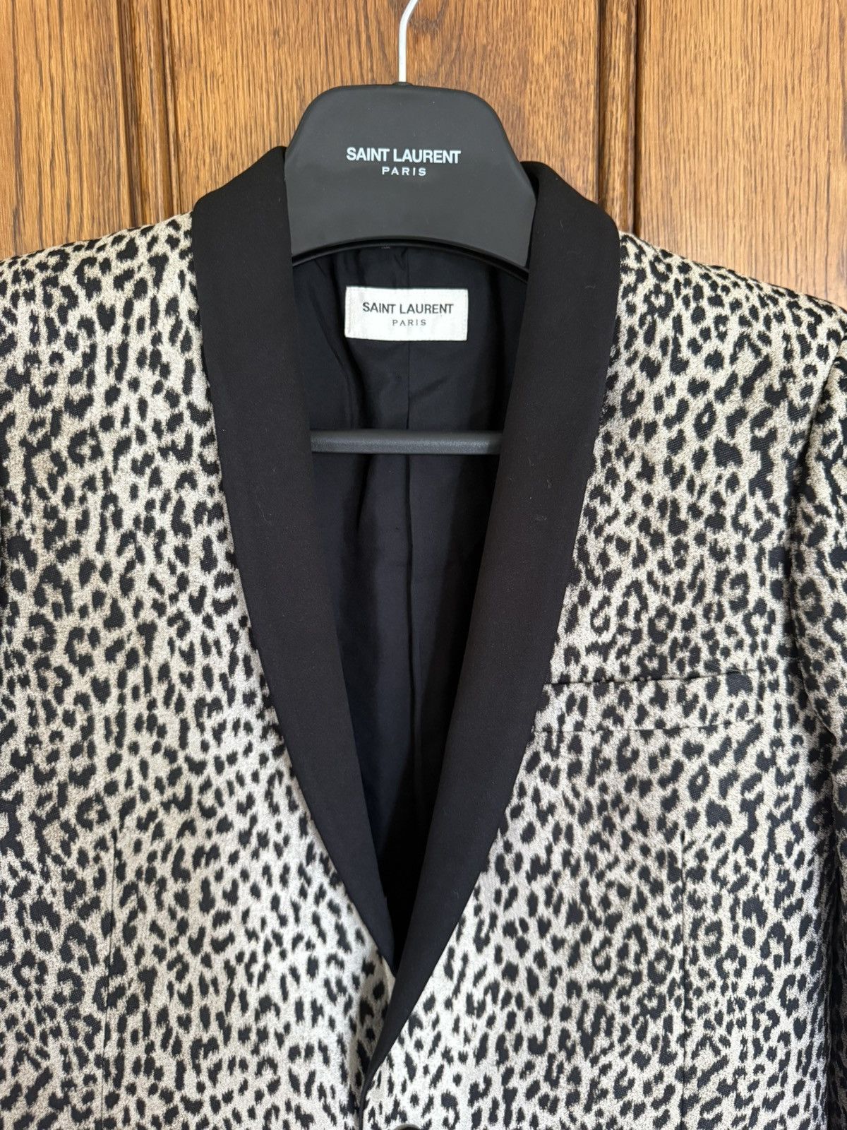 Hedi Slimane × Saint Laurent Paris SS14 Saint Laurent Babycat Le Smoking tuxedo jacket Hedi Size 36R - 8 Thumbnail