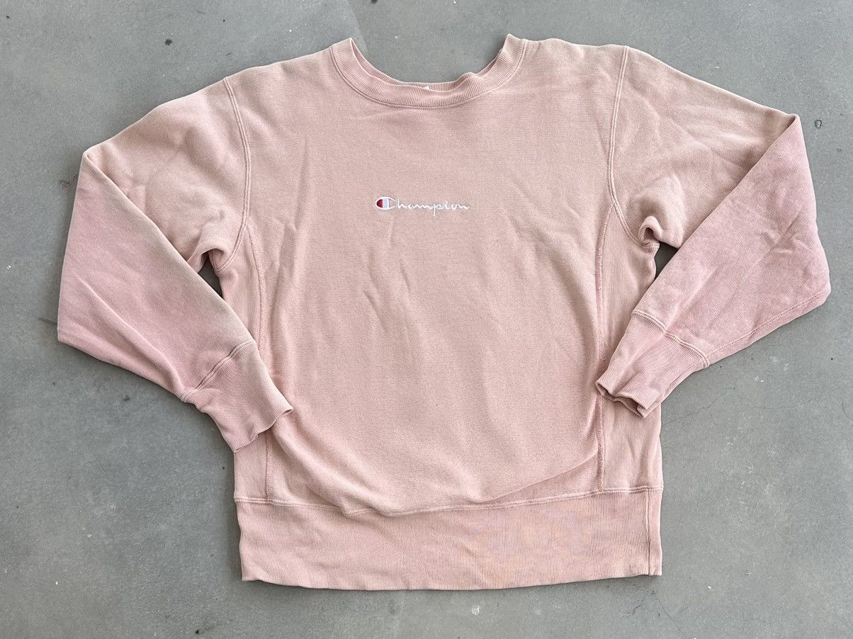 CHAMPION REVERSE WEAVE PINK SWEATSHIRT