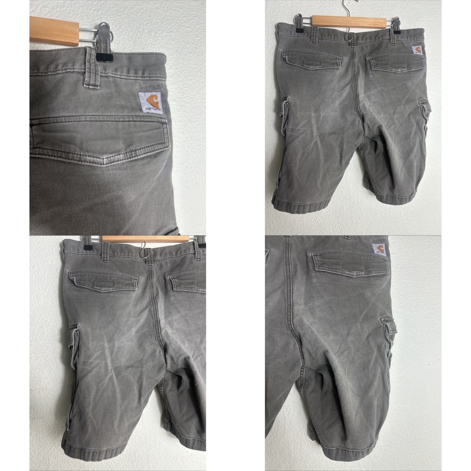 Carhartt VINTAGE Carhartt Canvas Cargo Work Shorts Mens 36x11 Relaxed Fit 103542 Faded Brown Size US 36 / EU 52 - 8 Thumbnail