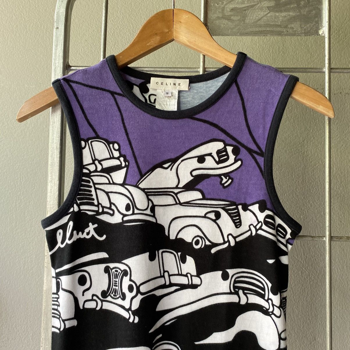 Celine CELINE Retro Cars Sleeveless Tee Size S / US 4 / IT 40 - 9 Thumbnail