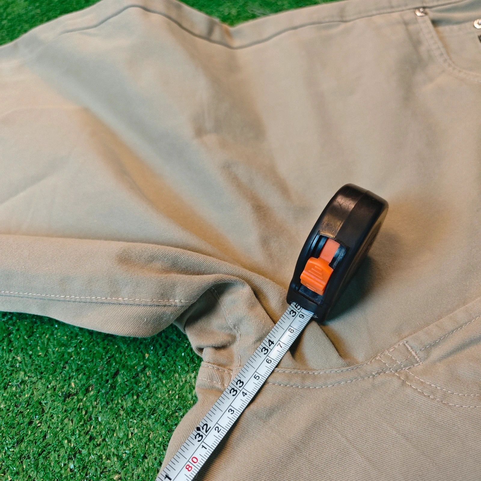 Hugo Boss Vintage Hugo Boss Pants Mens 36x34 Beige Straight Baggy Size US 36 / EU 52 - 15 Thumbnail