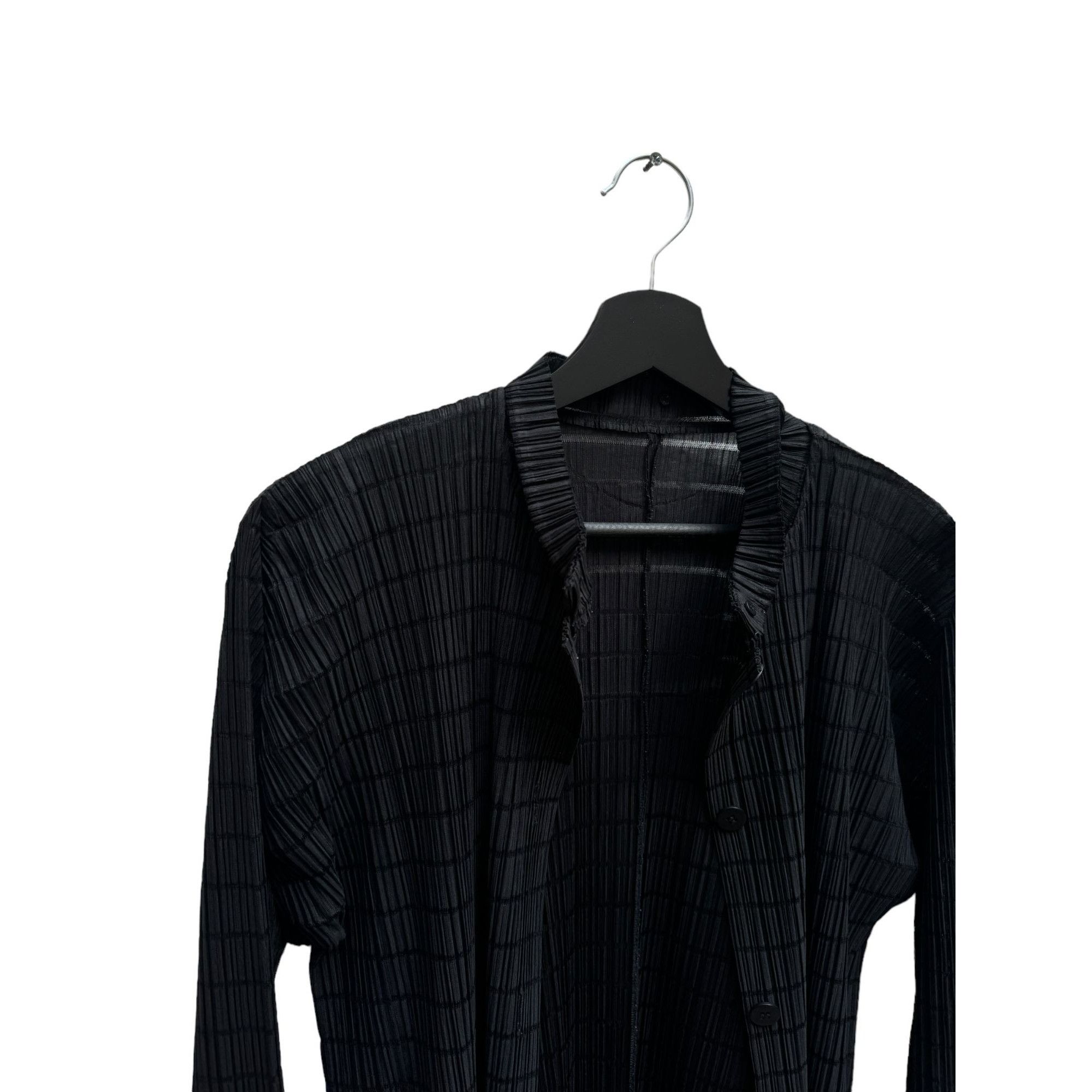 Issey Miyake Black Pleats Please Coat Size M / US 6-8 / IT 42-44 - 4 Thumbnail