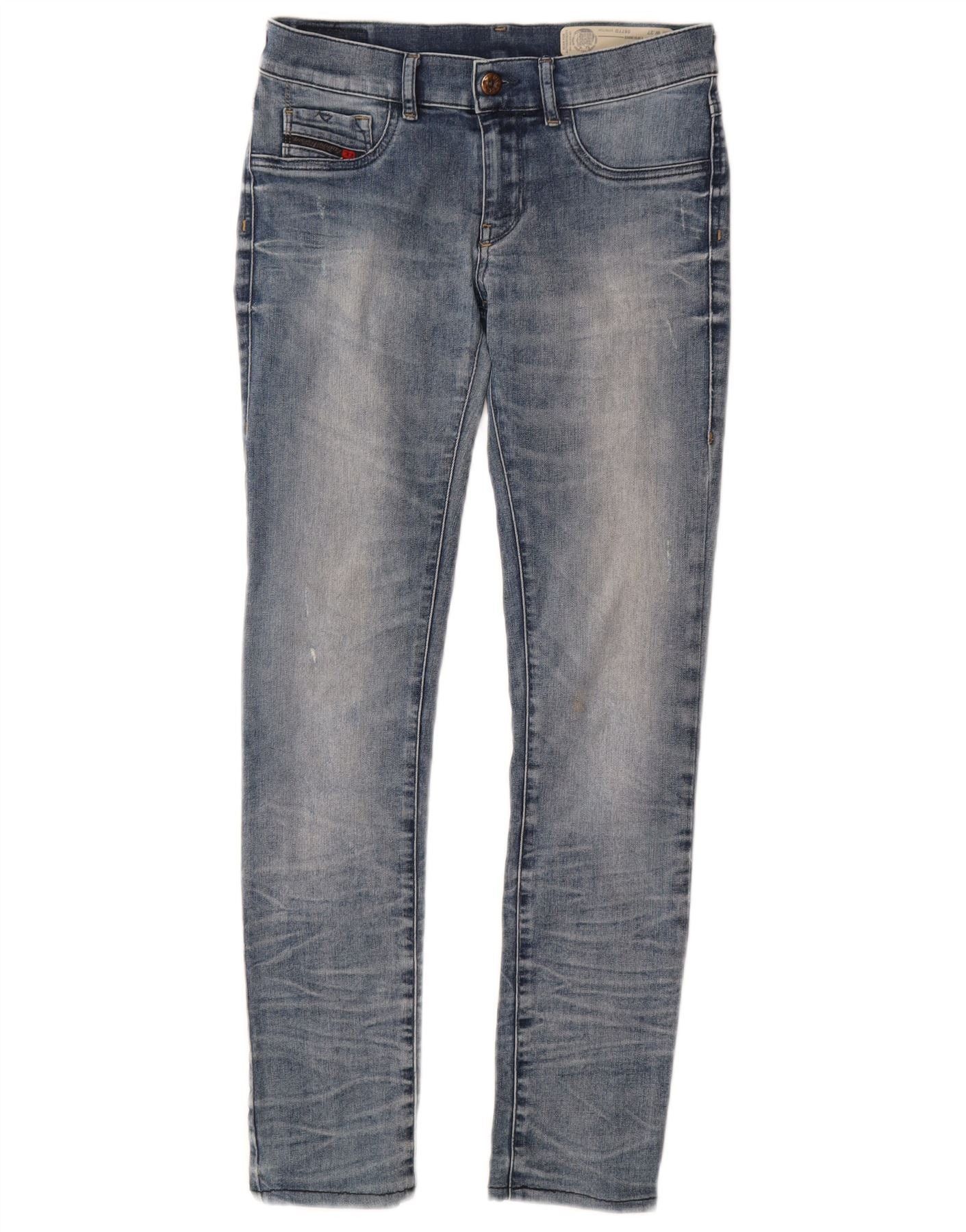 Diesel Womens Livier Low Waist Super Slim Skinny Jeans W27 L28 Blue Size 27" / US 4 / IT 40 - 1 Thumbnail
