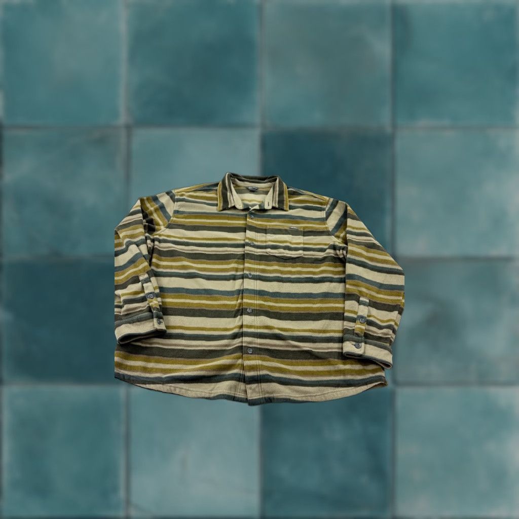 Eddie Bauer Eddie Bauer Shirt Men 2XL Multi Striped Fleece Button Up Collared Size US XXL / EU 58 / 5 - 1 Thumbnail
