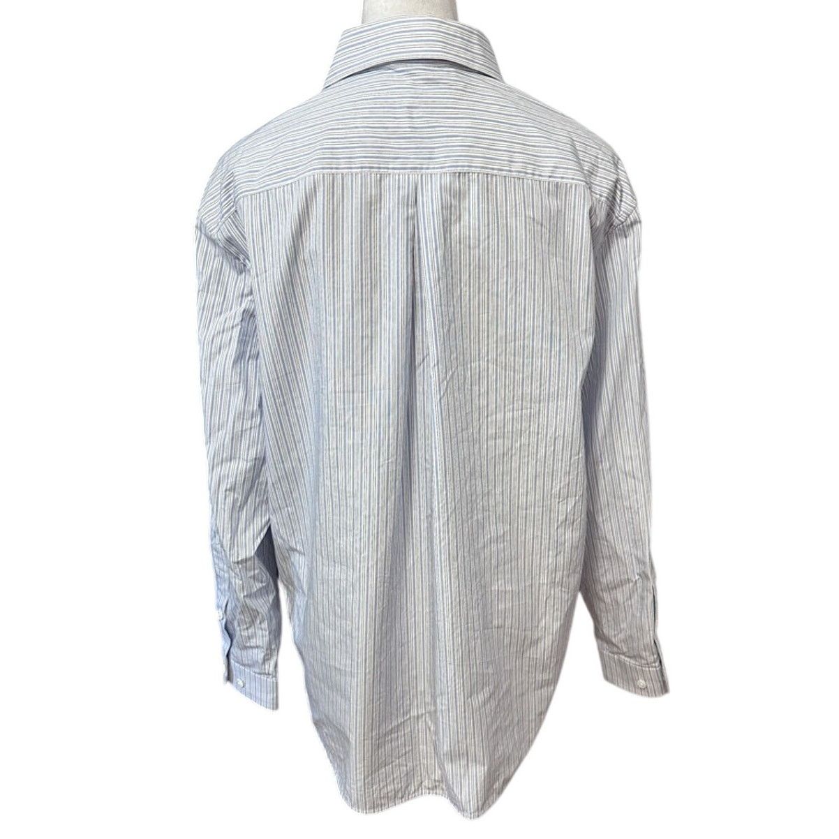 Other Nancyavally Women Button Up Shirt Blue Striped Long Sleeve S Size S / US 4 / IT 40 - 4 Thumbnail