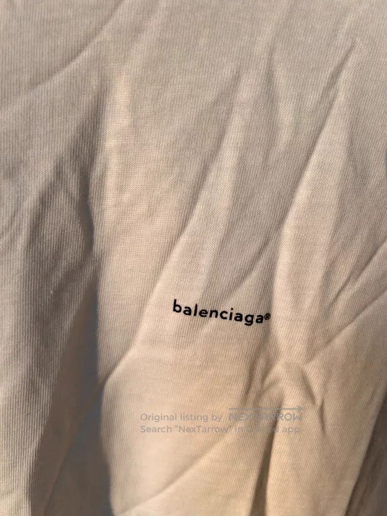 Balenciaga Balenciaga Ladies White Label Short Sleeve T-Shirt Size S / US 4 / IT 40 - 2 Thumbnail