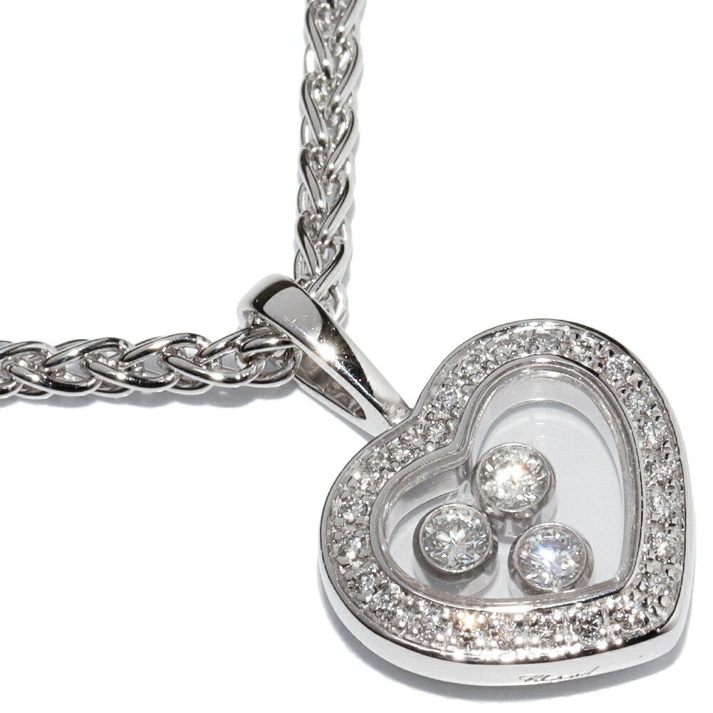 Chopard Chopard Chopard Happy Diamonds Au750 Diamond Pendant Necklace Precious Metal Necklace 79/4502-1001 DUTY FREE for USA Size ONE SIZE - 1 Thumbnail